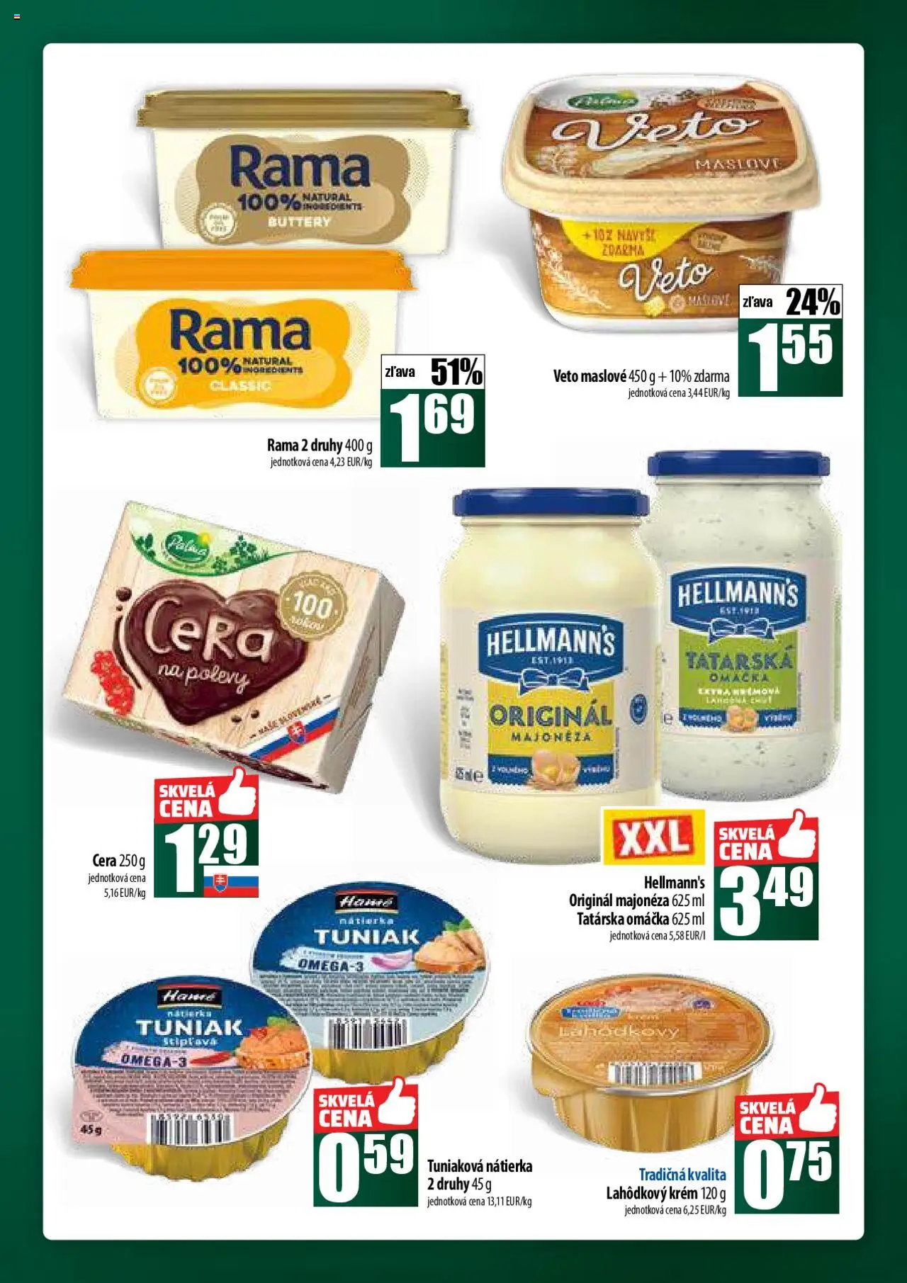 COOP Jednota široká ponuka │ platný od 21.08.2025 | Strana: 27 | Produkty: Krém, Tatárska omáčka, Omáčka, Rama