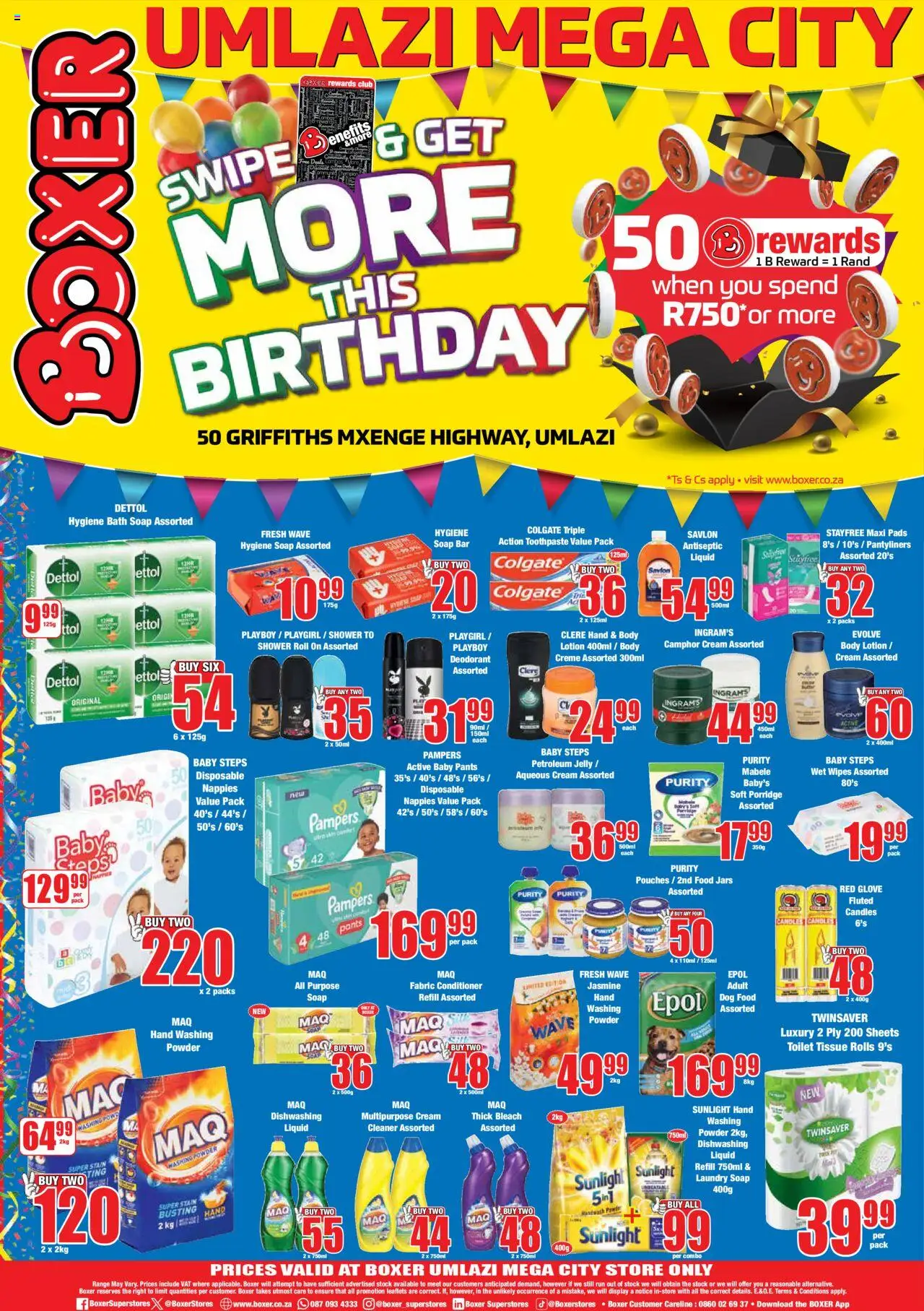 Boxer - KwaZulu-Natal - Umlazi Mega City Specials │ valid from 11.08.2025 | Page: 8 | Products: Pants, Powder, Dog food, Lotion