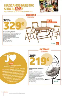 Vista previa Jardiland folleto válido desde el 05.03.2026 | Página: 8 | Productos: Muebles, Mesa auxiliar, Sillón, Muebles de jardín