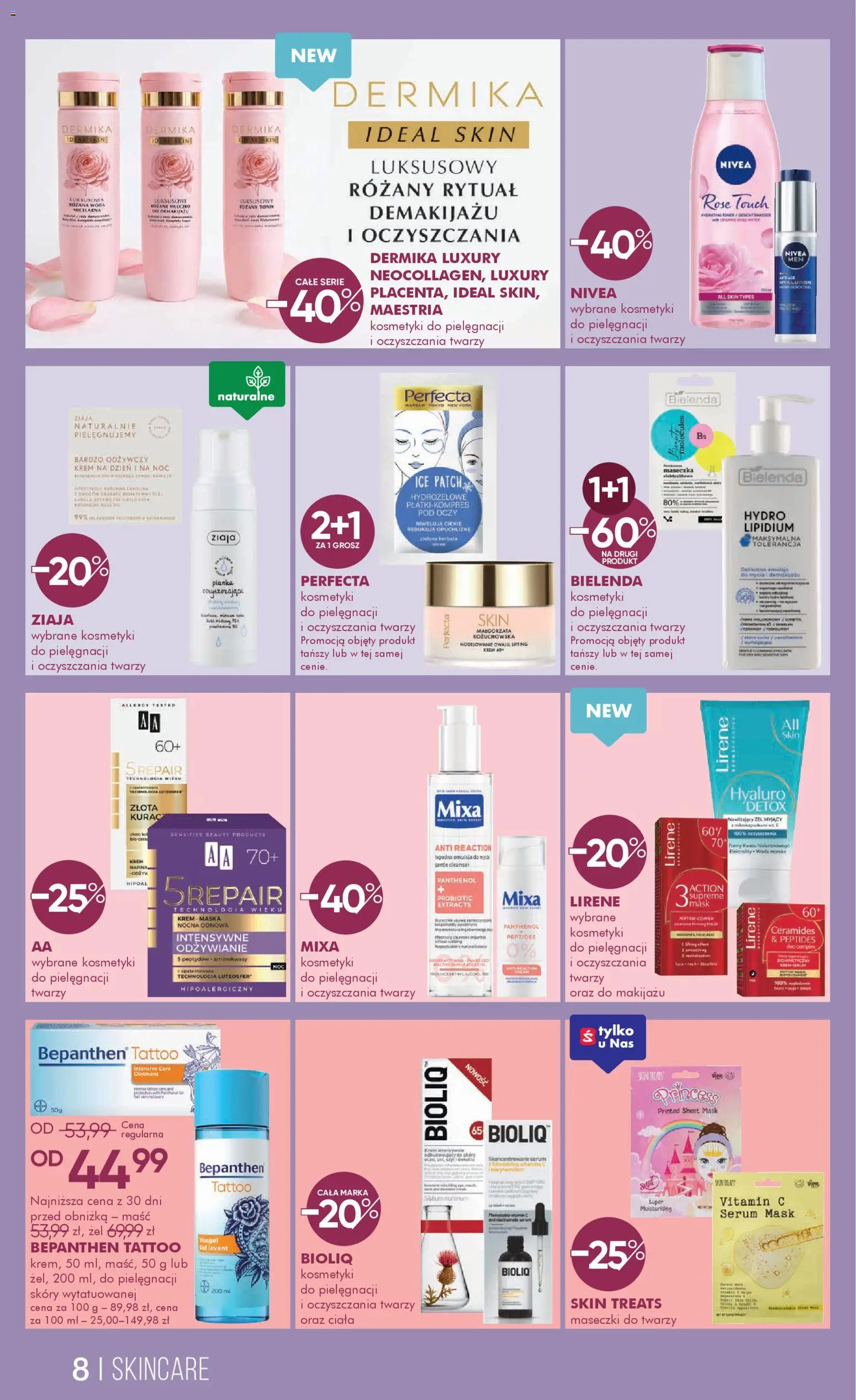 Super-pharm gazetka od 08.04.2026 | Strona: 8 | Produkty: Maseczki do twarzy, Maska, Krem, Tonik