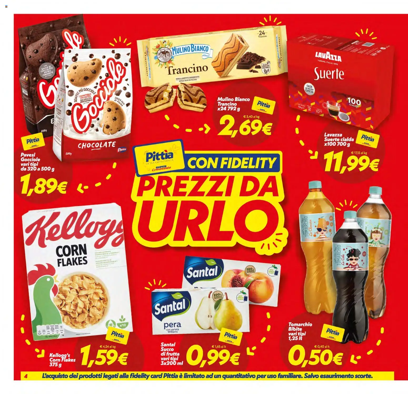 Volantino SuperConveniente del 05.01.2026 | Pagina: 4 | Prodotti: Succo, Pera, Bibite, Lavazza