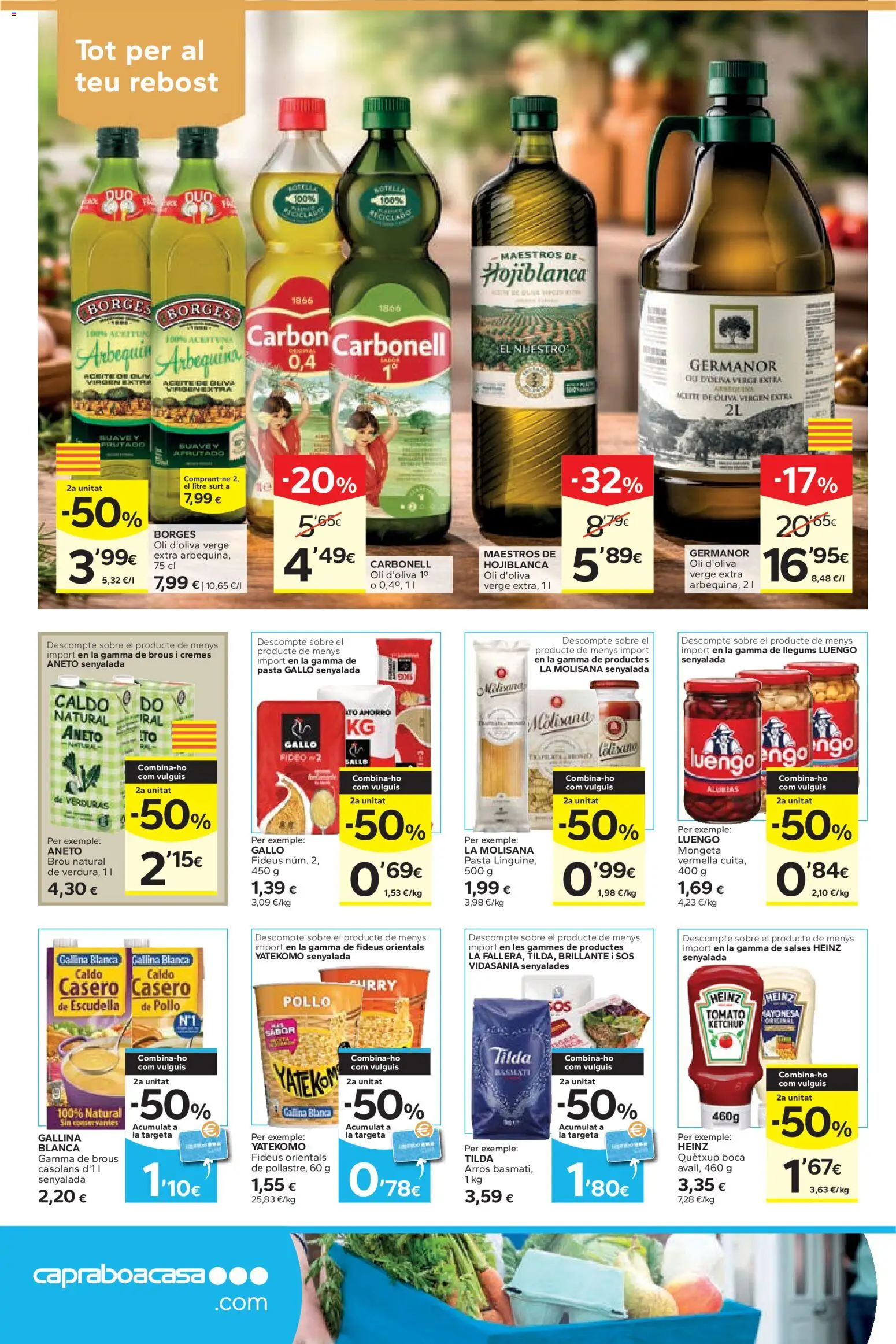 Caprabo folleto │ válido desde el 15.01.2026 | Página: 10 | Productos: Aceite, Pasta, Aceite de oliva