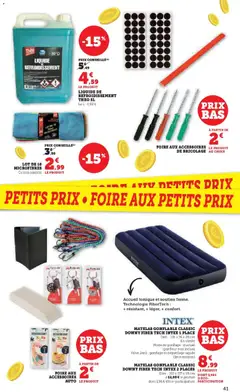 Super U - Prévisualisation de Super U - Les prix bas de la semaine valide à partir de 27.01.2026 | Page: 41 | Produits: Matelas gonflable, Tonique, Matelas, Liquide de refroidissement