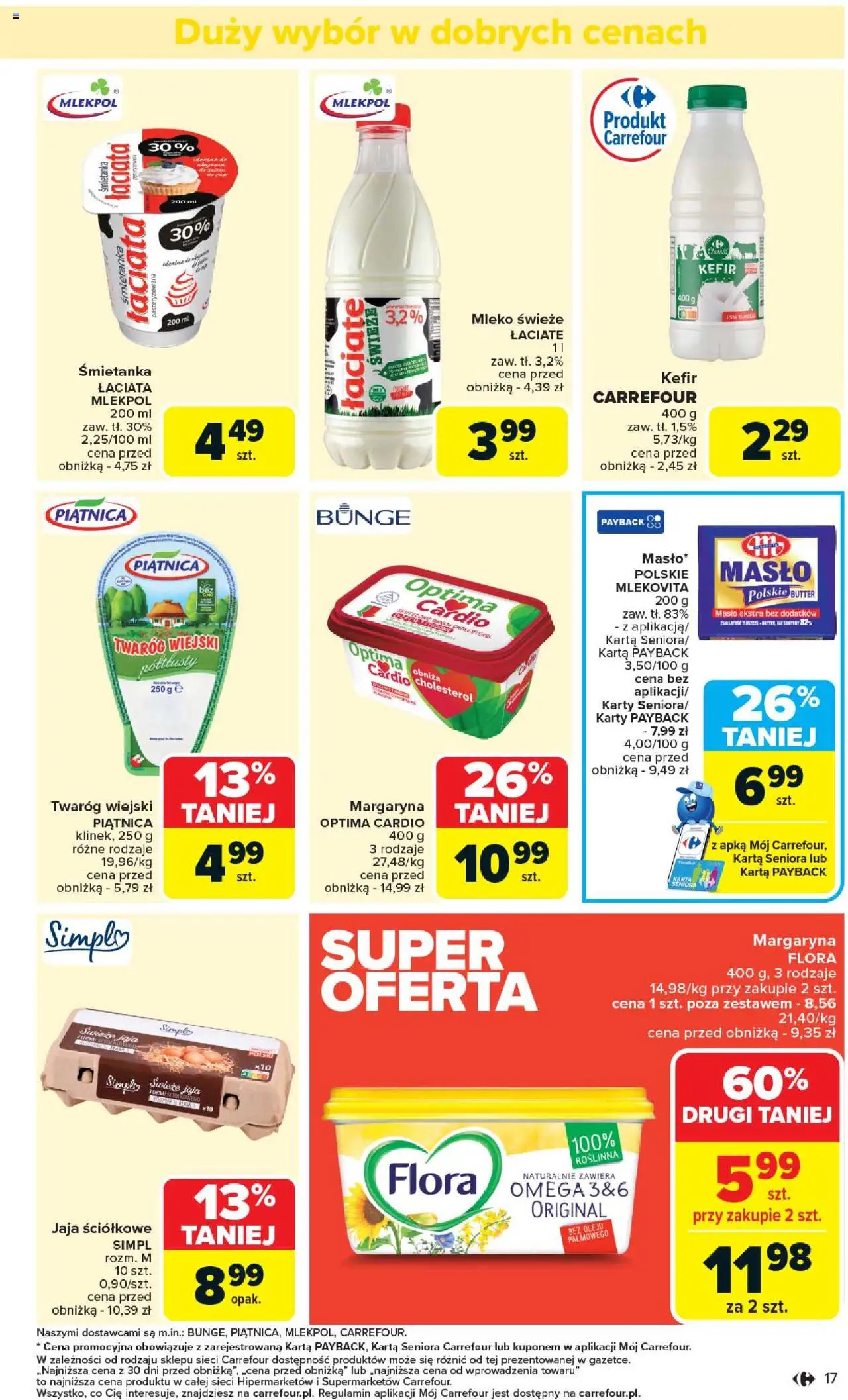 Carrefour Gazetka od 02.06.2025 | Strona: 19 | Produkty: Karta, Optima cardio, Twaróg, Jaja