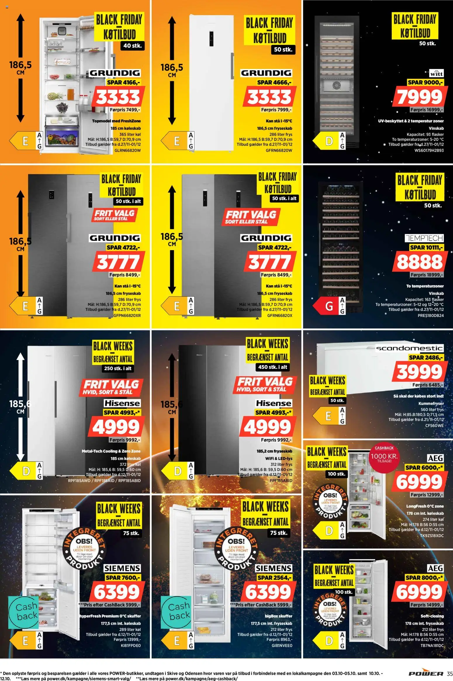 Power tilbudsavis – gyldig fra 28.11.2025 | Side: 35 | Produkter: Køleskab