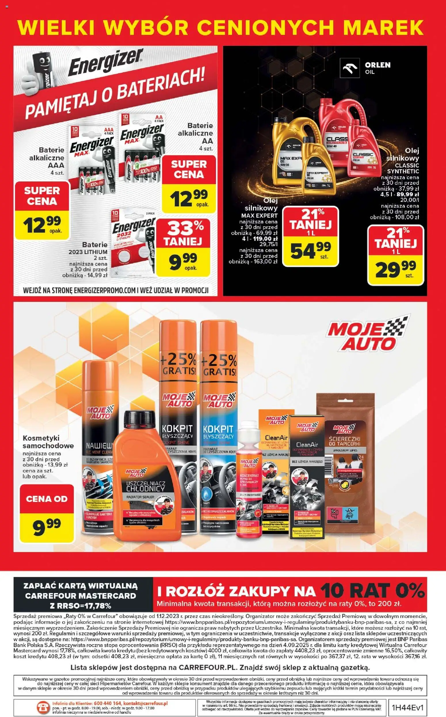 Carrefour Gazetka - Markowe atrakcje cenowe od 27.10.2025 | Strona: 60 | Produkty: Karta, Kosmetyki, Baterie, Olej