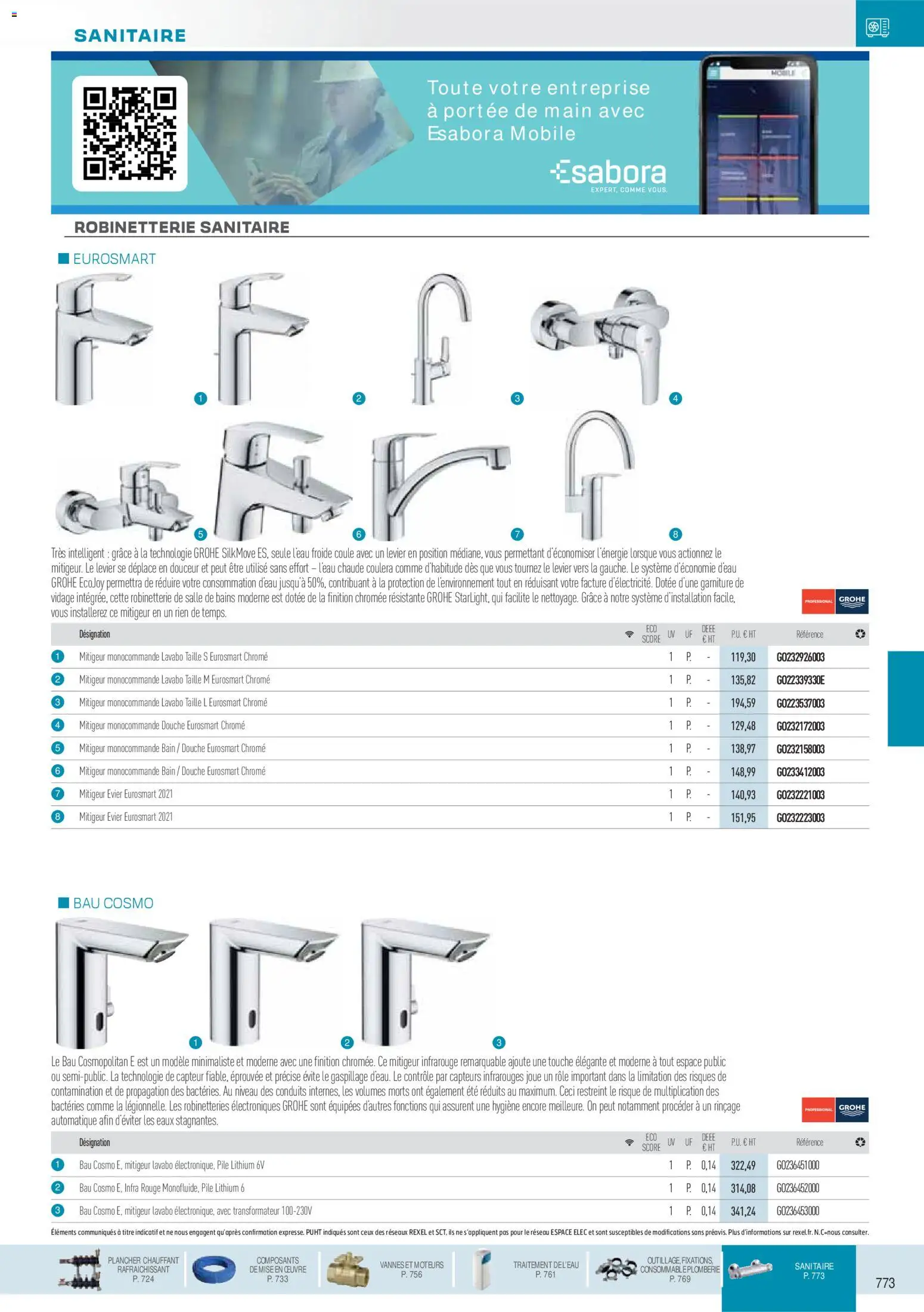 {H1} | Page: 118 | Produits: Lavabo, Douche