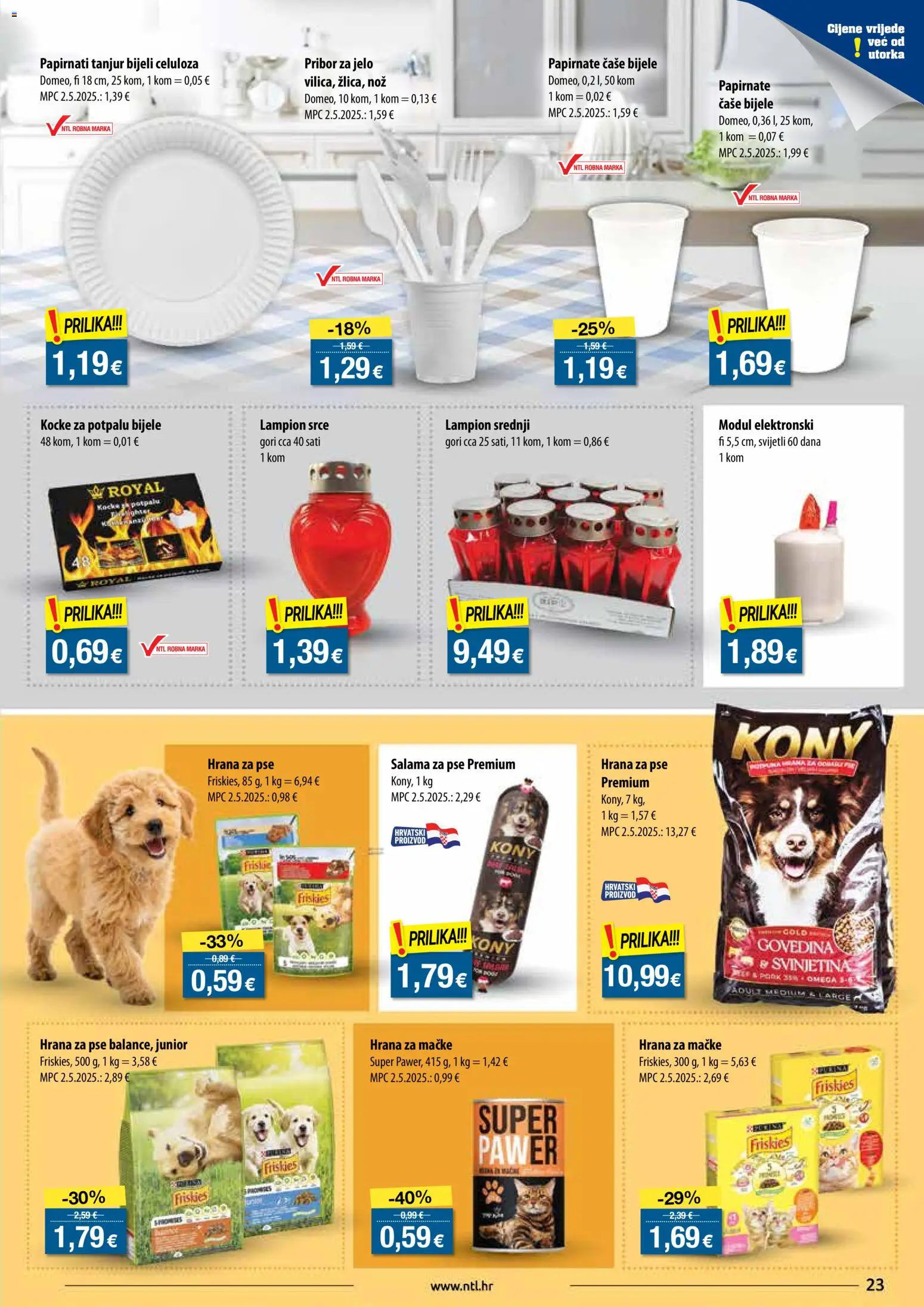 NTL katalog | vrijedi od 26.11.2025 | Stranica: 23 | Proizvodi: Govedina, Nož, Lampion, Pribor za jelo