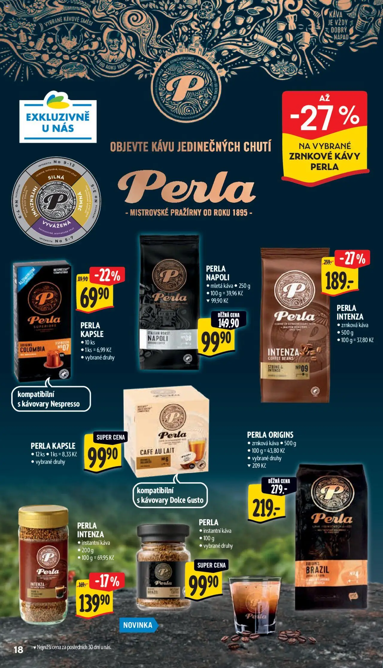 Albert leták - Supermarket od 08.10.2025 | Strana: 25 | Produkty: Dolce Gusto, Instantní káva, Zrnková káva, Mletá káva
