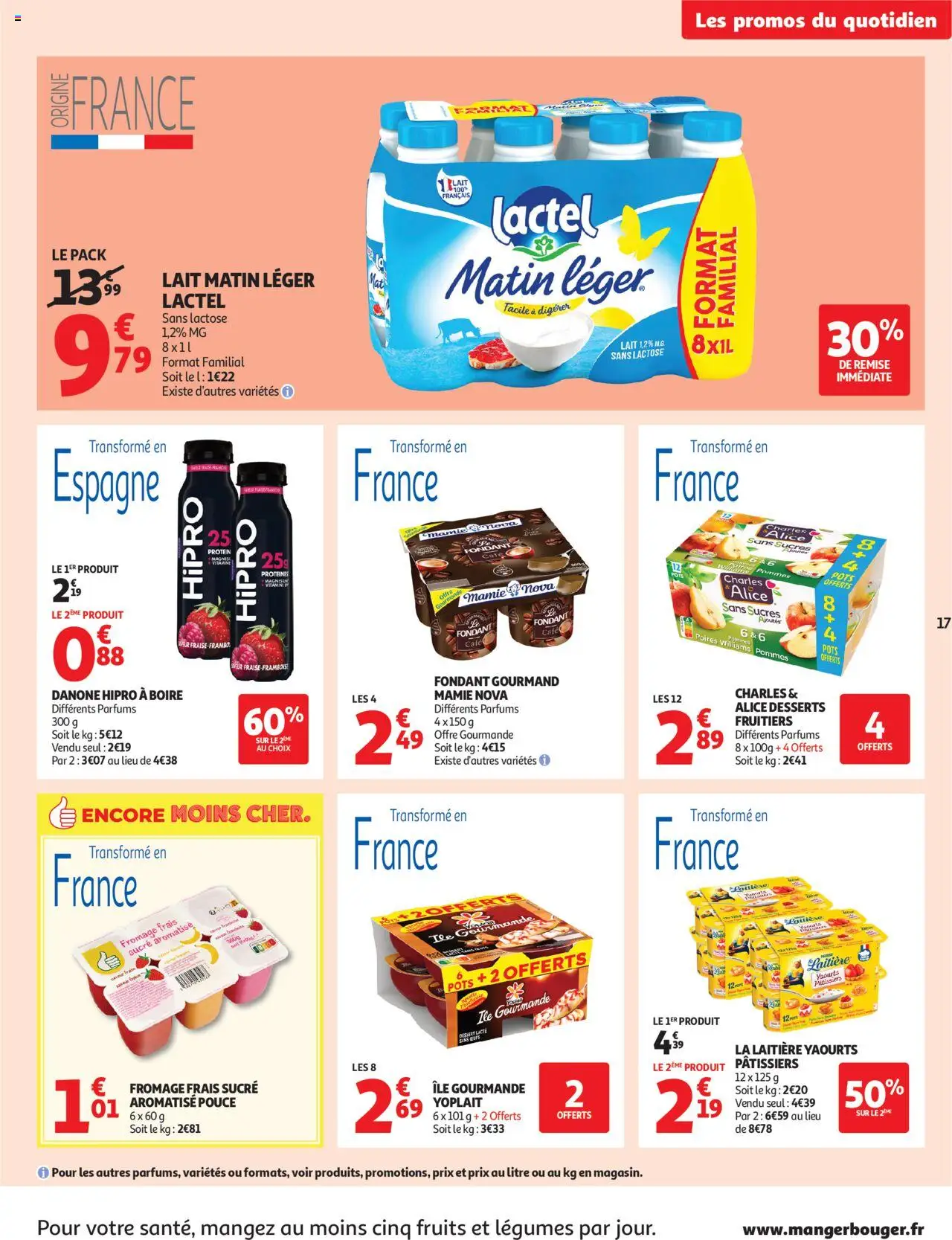 | Page: 17 | Produits: Yaourts, Fraise, Pois, Café