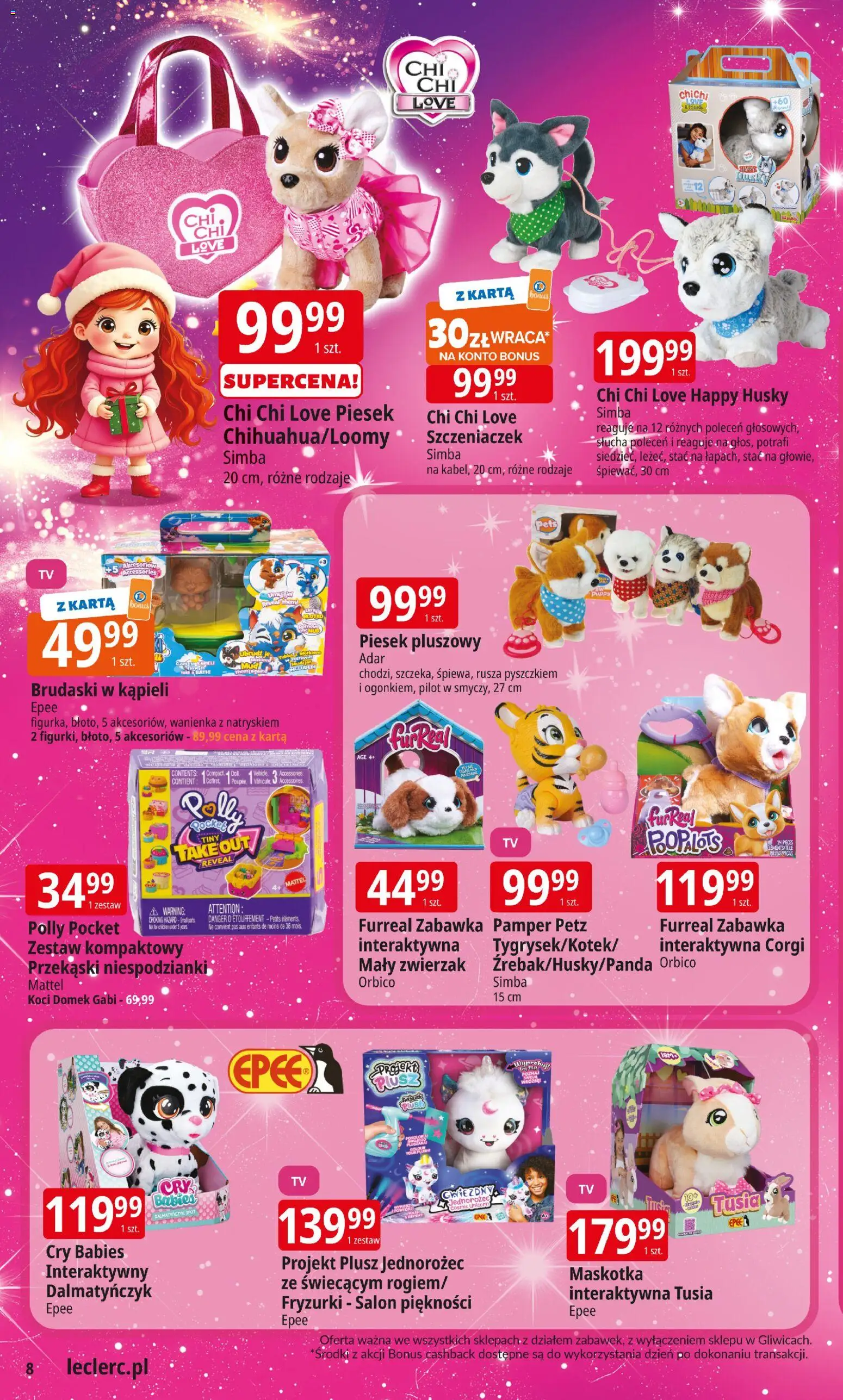 E.Leclerc Gazetka - Warszawa Bielany zabawki od 12.11.2025 | Strona: 8 | Produkty: Karta, Jednorożec