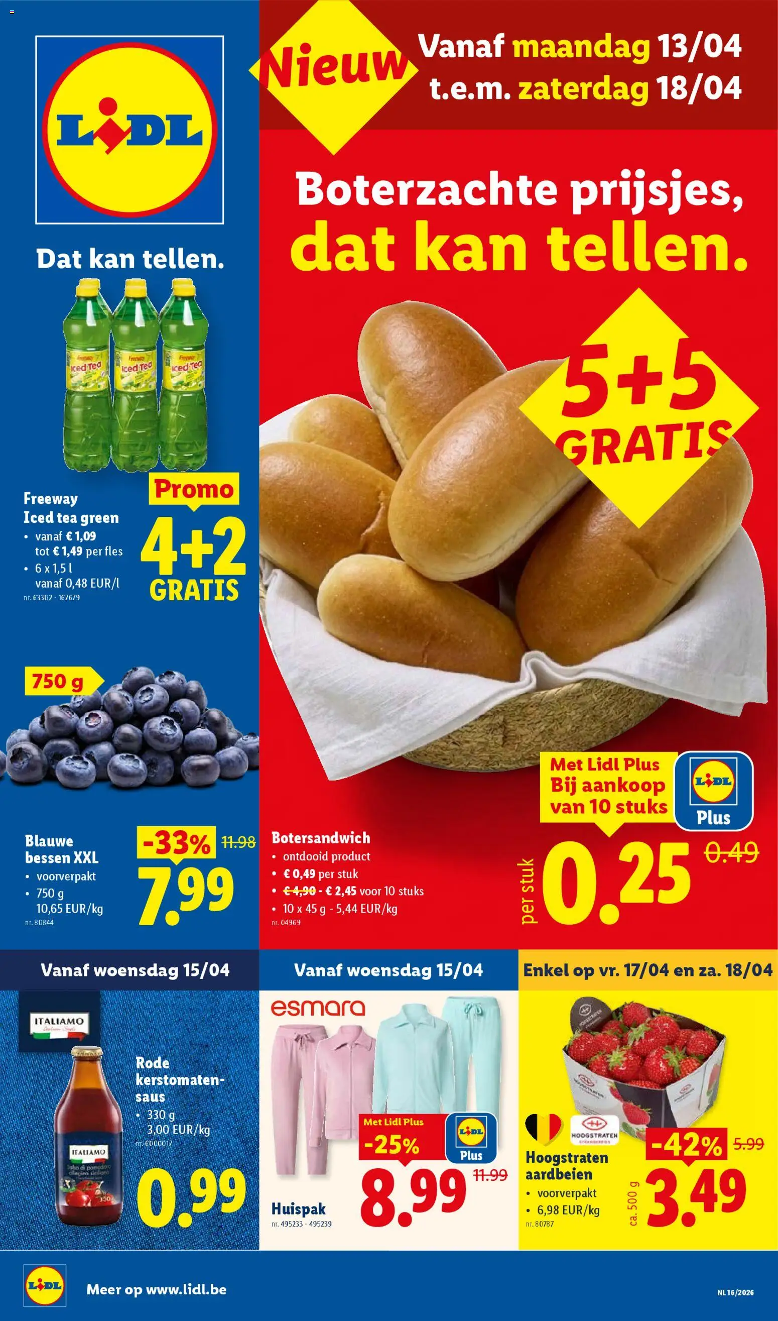 {H1} | Pagina: 1 | Producten: Sandwich, Aardbeien, Saus, Kan