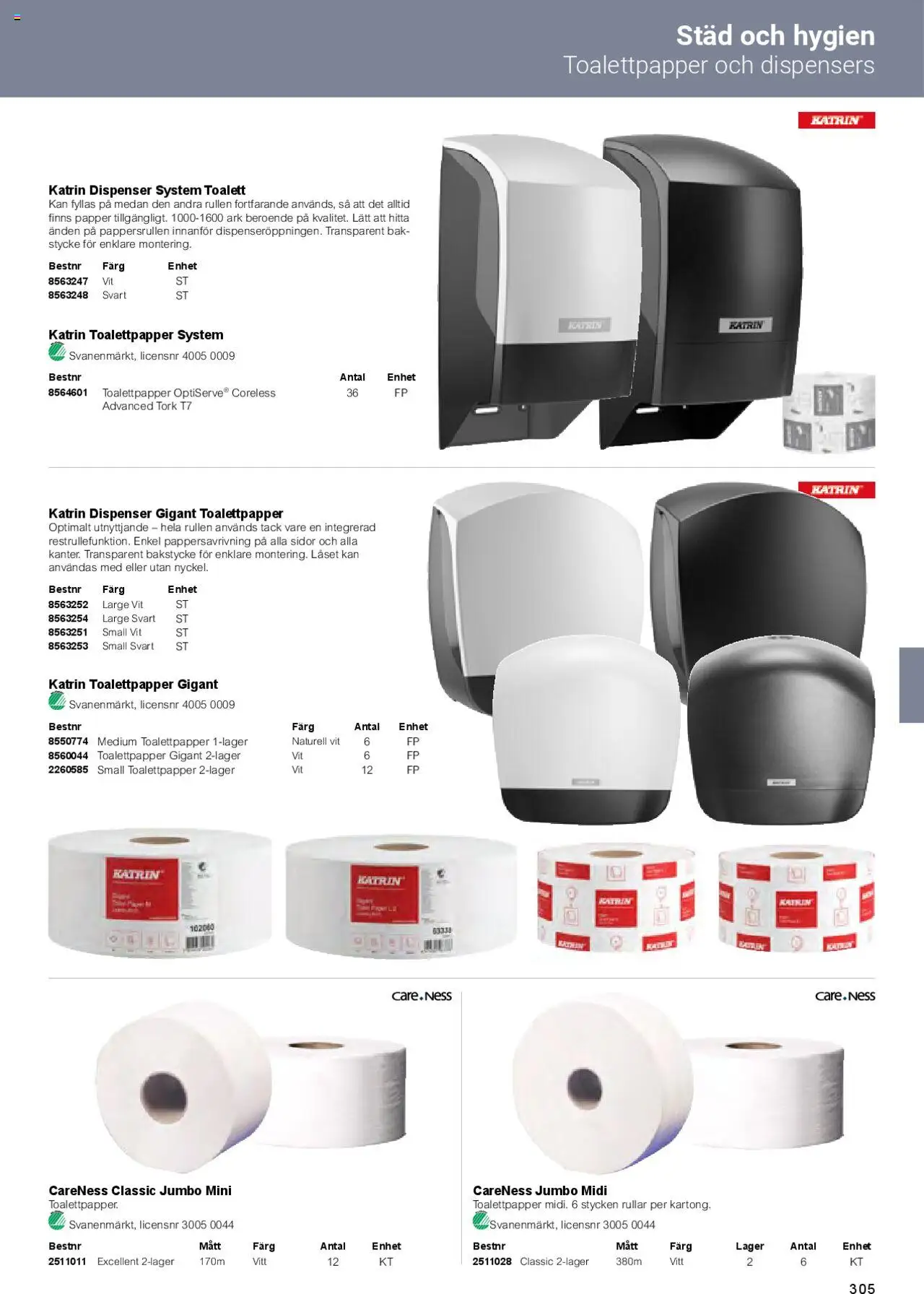 Office Depot reklamblad aktuell från 01.02.2025 | Sida: 307 | Produkter: Toalettpapper, Toalett, Papper