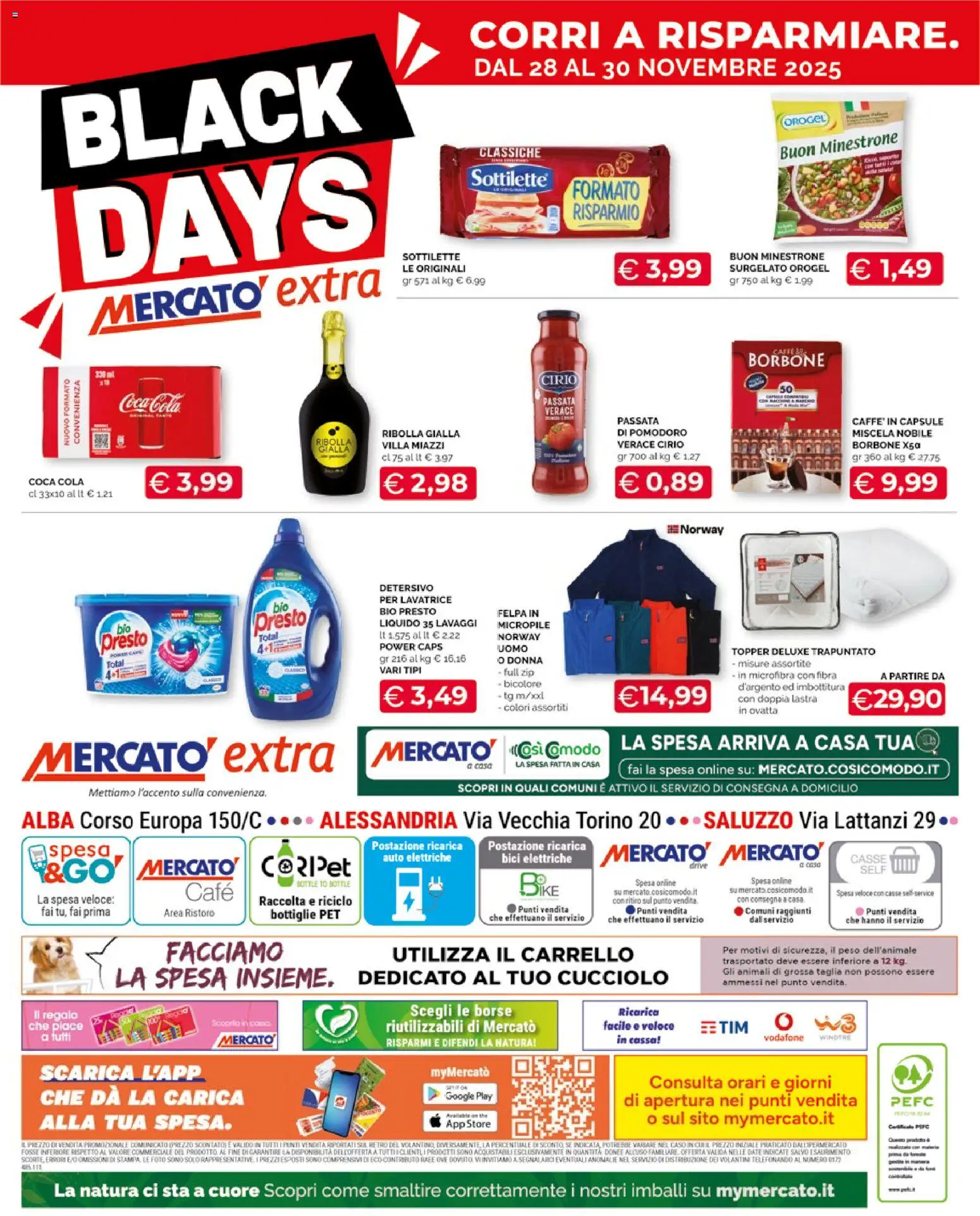 Volantino Mercatò del 20.11.2025 | Pagina: 20 | Prodotti: Minestrone, Pomodoro, Lavatrice, Coca Cola