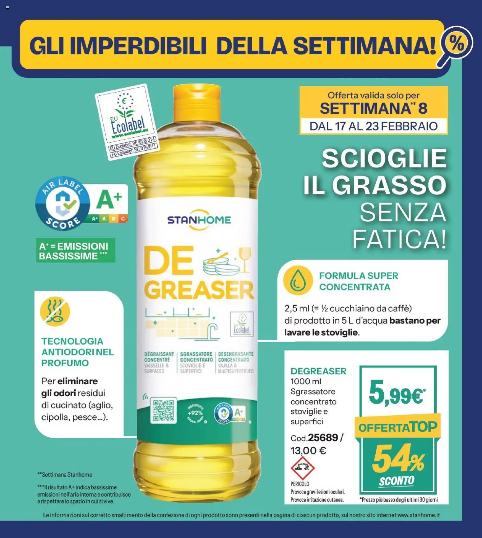 Volantino Stanhome del 17.02.2026 | Pagina: 3 | Prodotti: Detergente