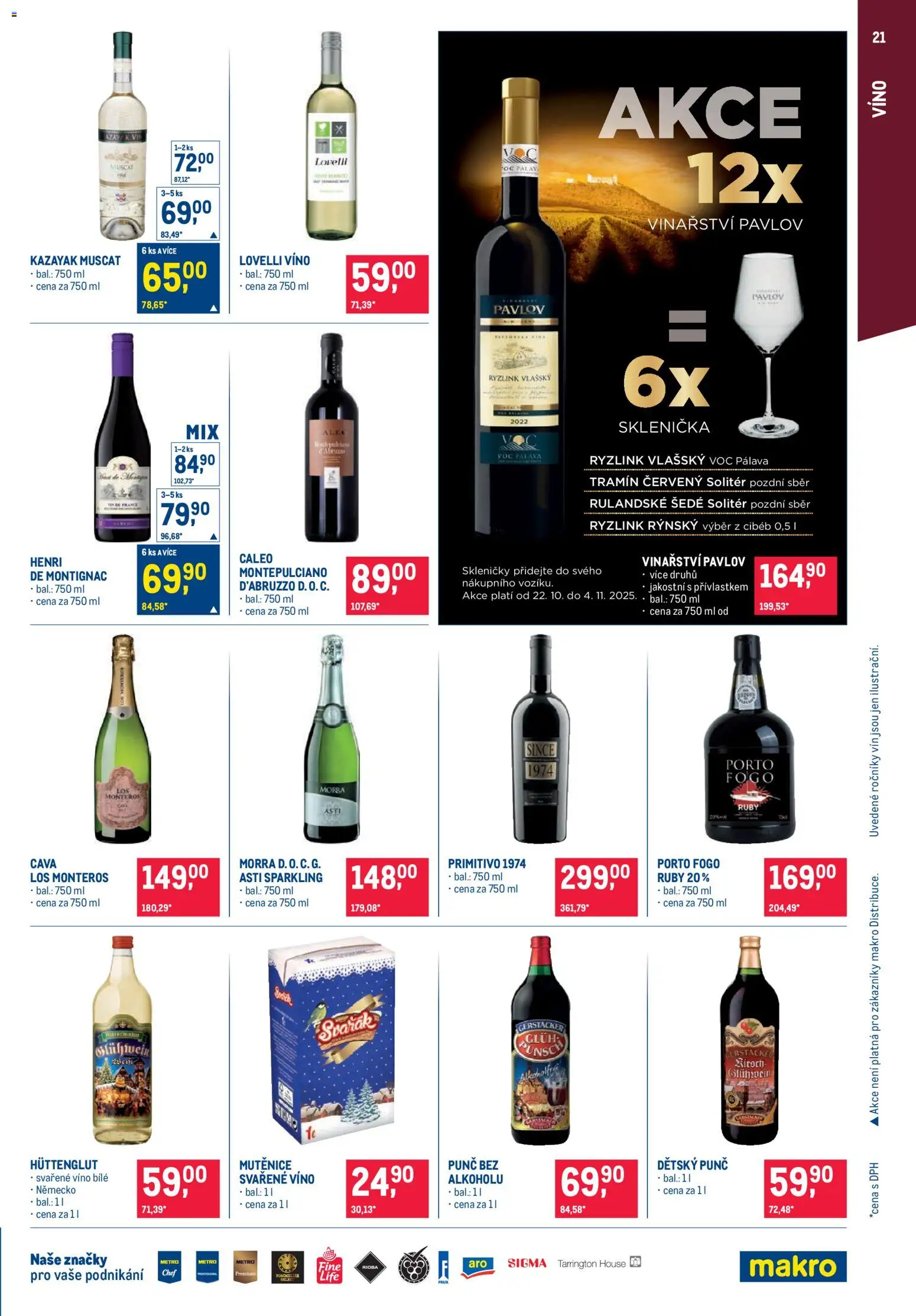 Makro leták - Pro milovníky jídla od 22.10.2025 | Strana: 21 | Produkty: Svařák, Víno, Svařené víno, Primitivo