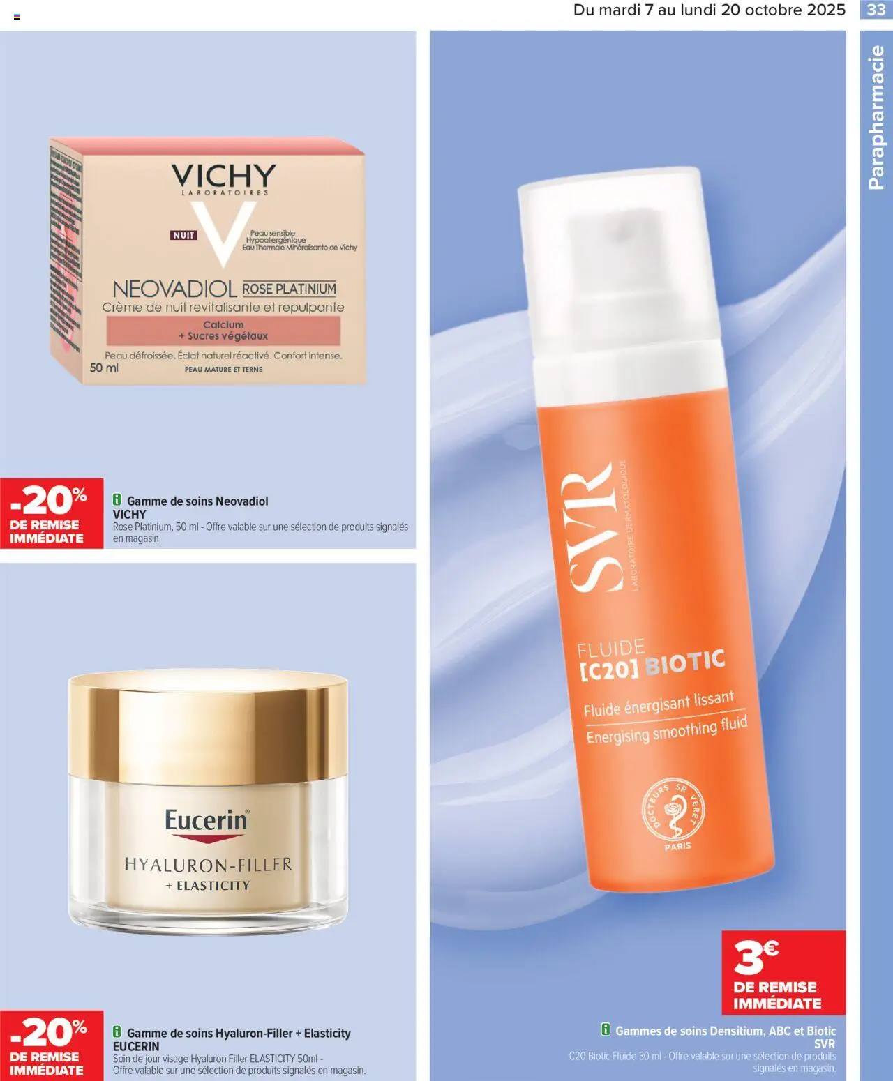 {H1} | Page: 35 | Produits: Eau thermale, Crème de nuit, Crème