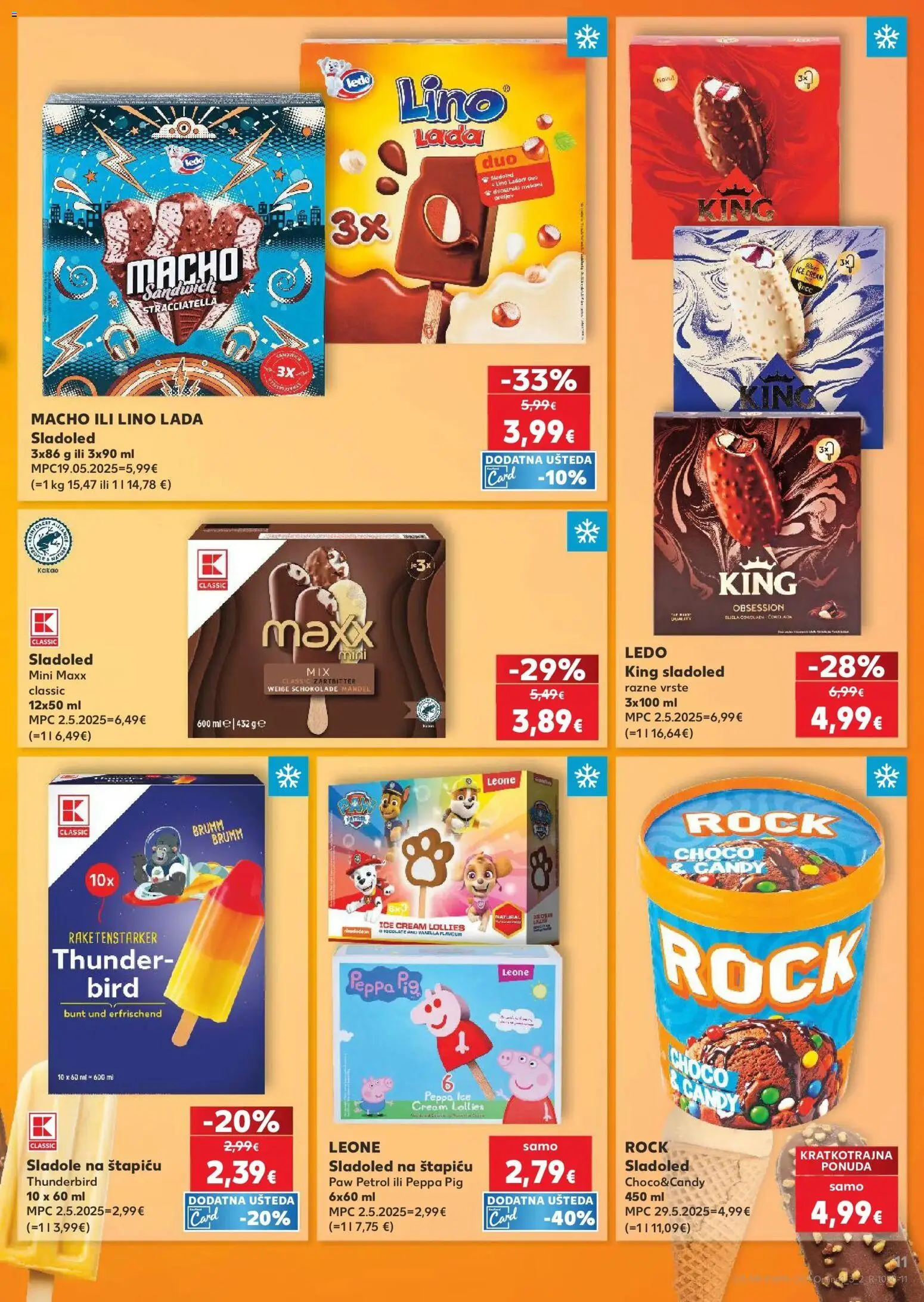 Kaufland katalog | vrijedi od 08.04.2026 | Stranica: 11 | Proizvodi: Lino Lada, Ledo, Sladoled