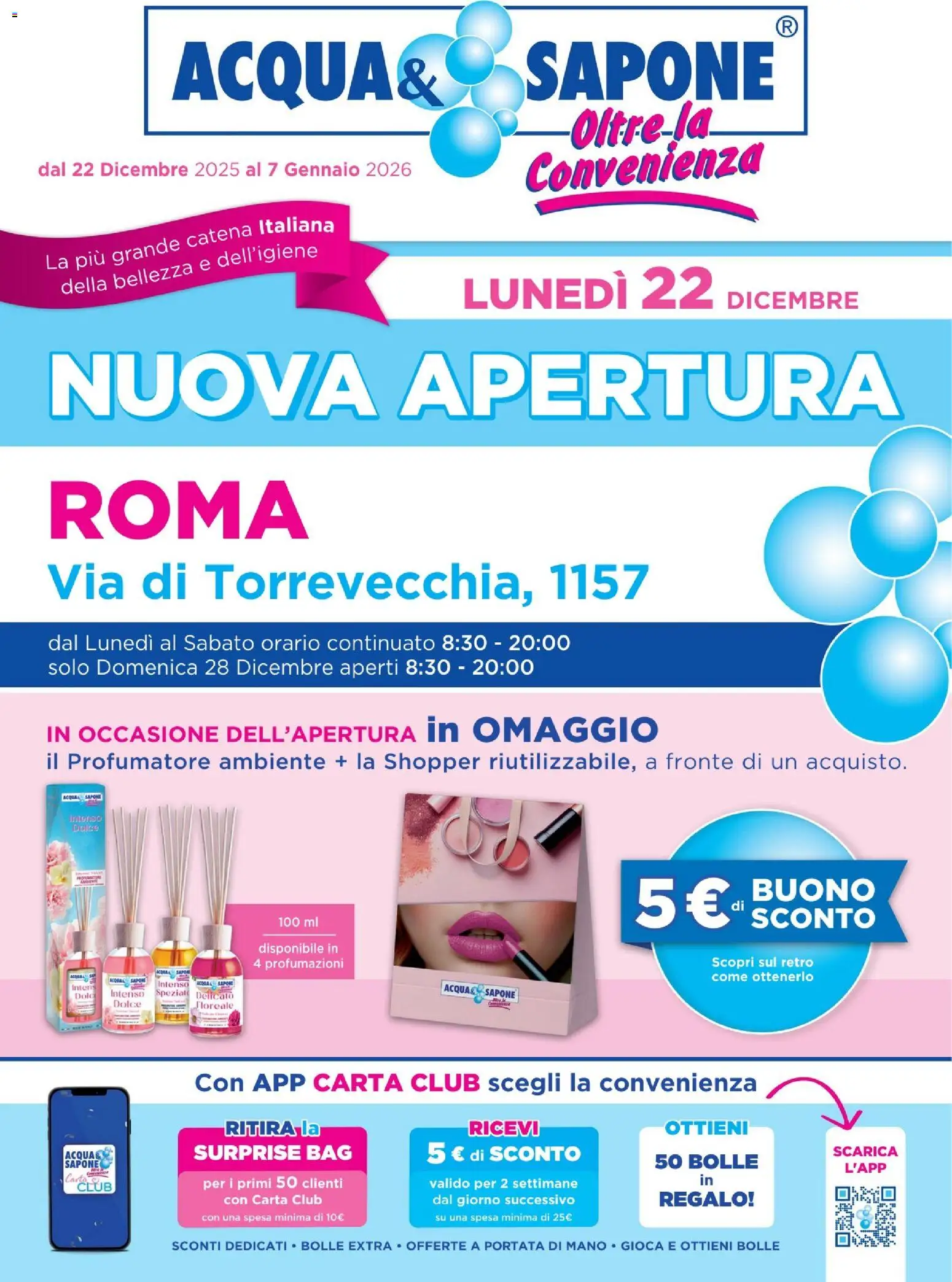 Volantino Acqua e Sapone del 22.12.2025 | Pagina: 1 | Prodotti: Sapone, Acqua