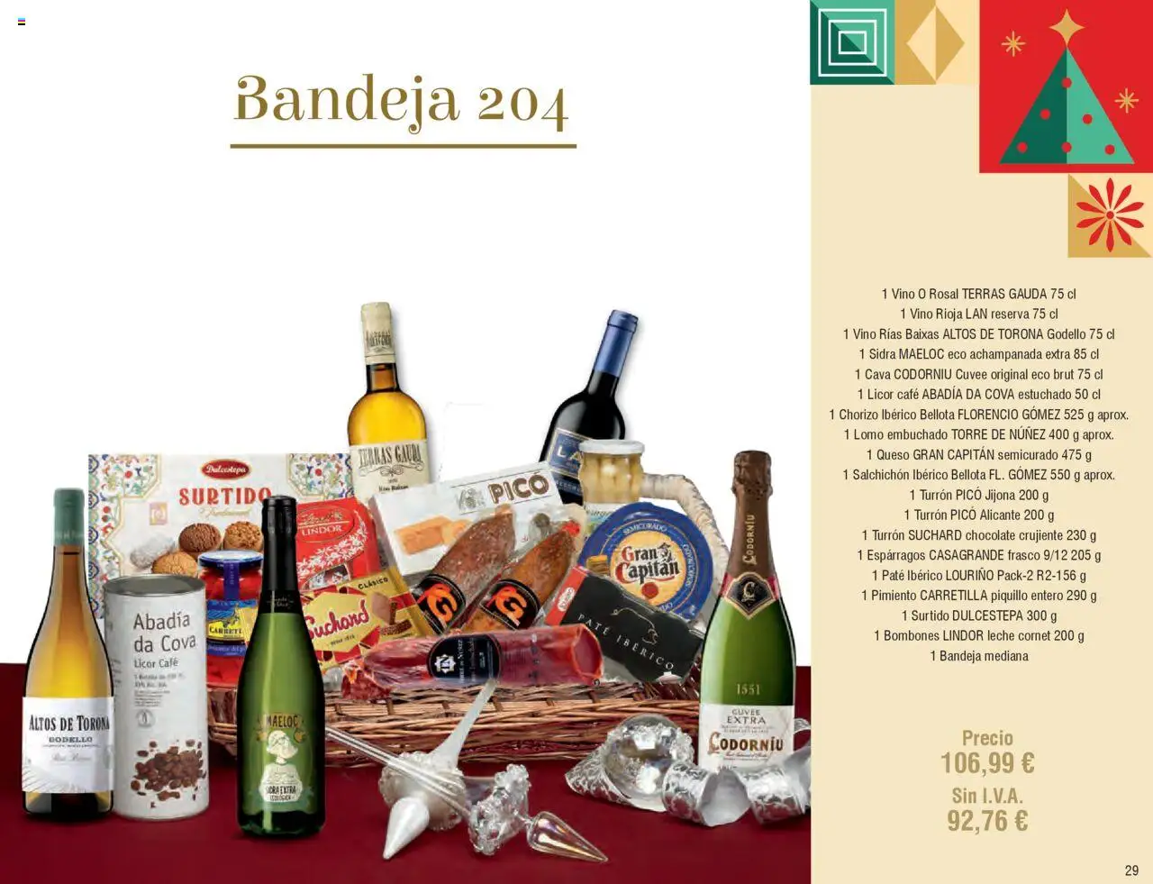 Froiz Catálogo Lotes y Cestas │ válido desde el 16.10.2025 | Página: 29 | Productos: Licor, Leche, Chocolate, Paté