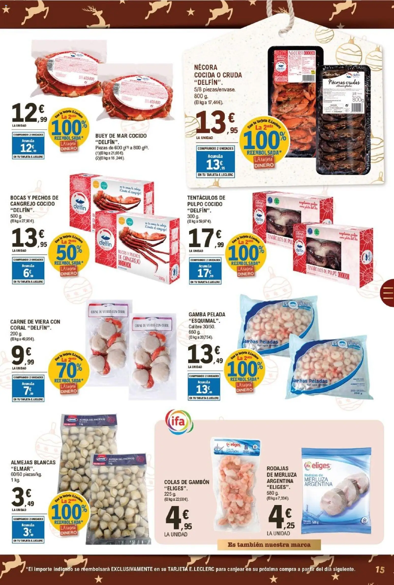 E.Leclerc folleto │ válido desde el 15.12.2025 | Página: 15 | Productos: Gamba