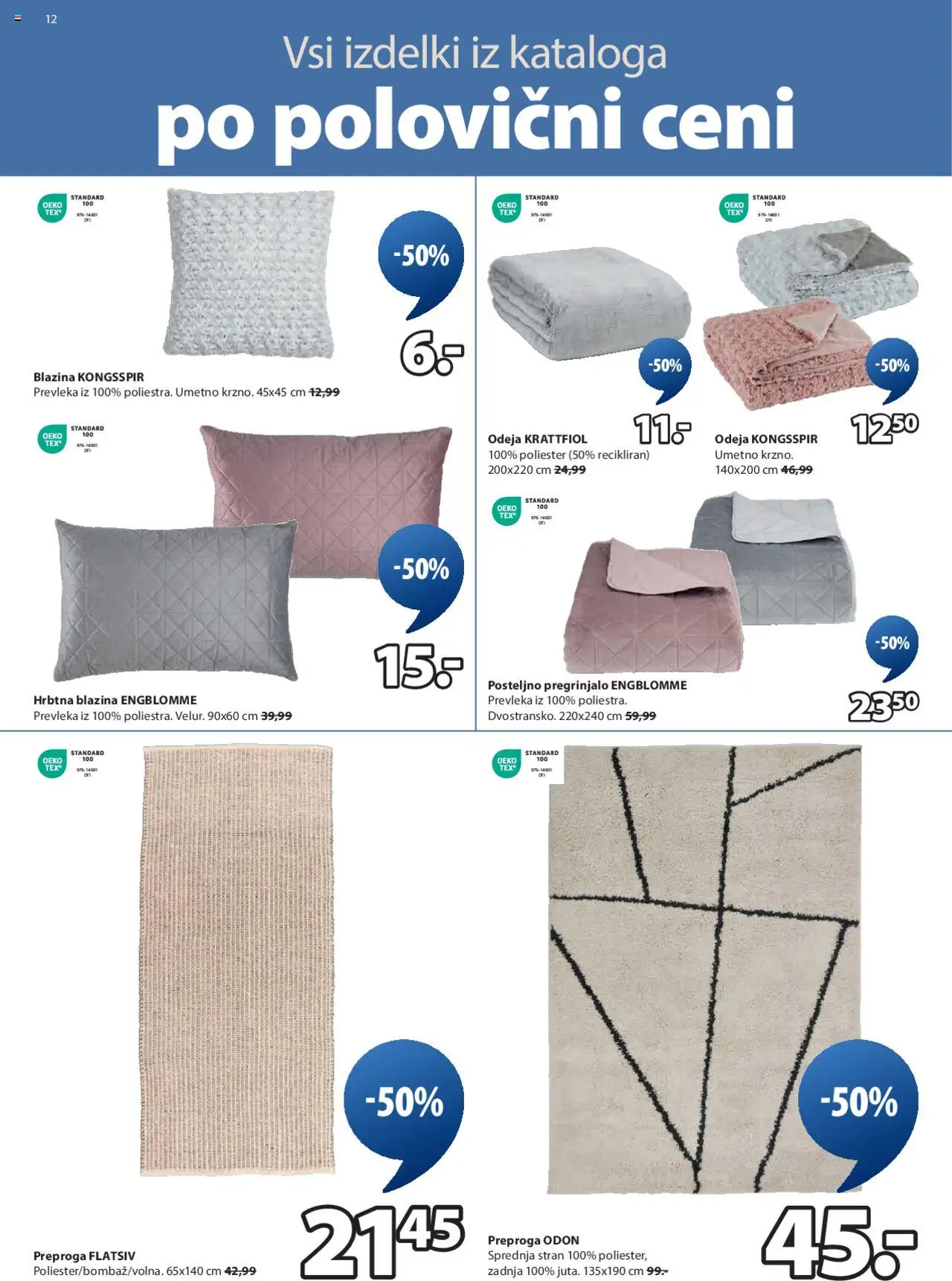 JYSK katalog │ velja od 06.08.2025 | Stran: 12 | Izdelki: Vzglavnik, Prevleka, Posteljnina, Jogi