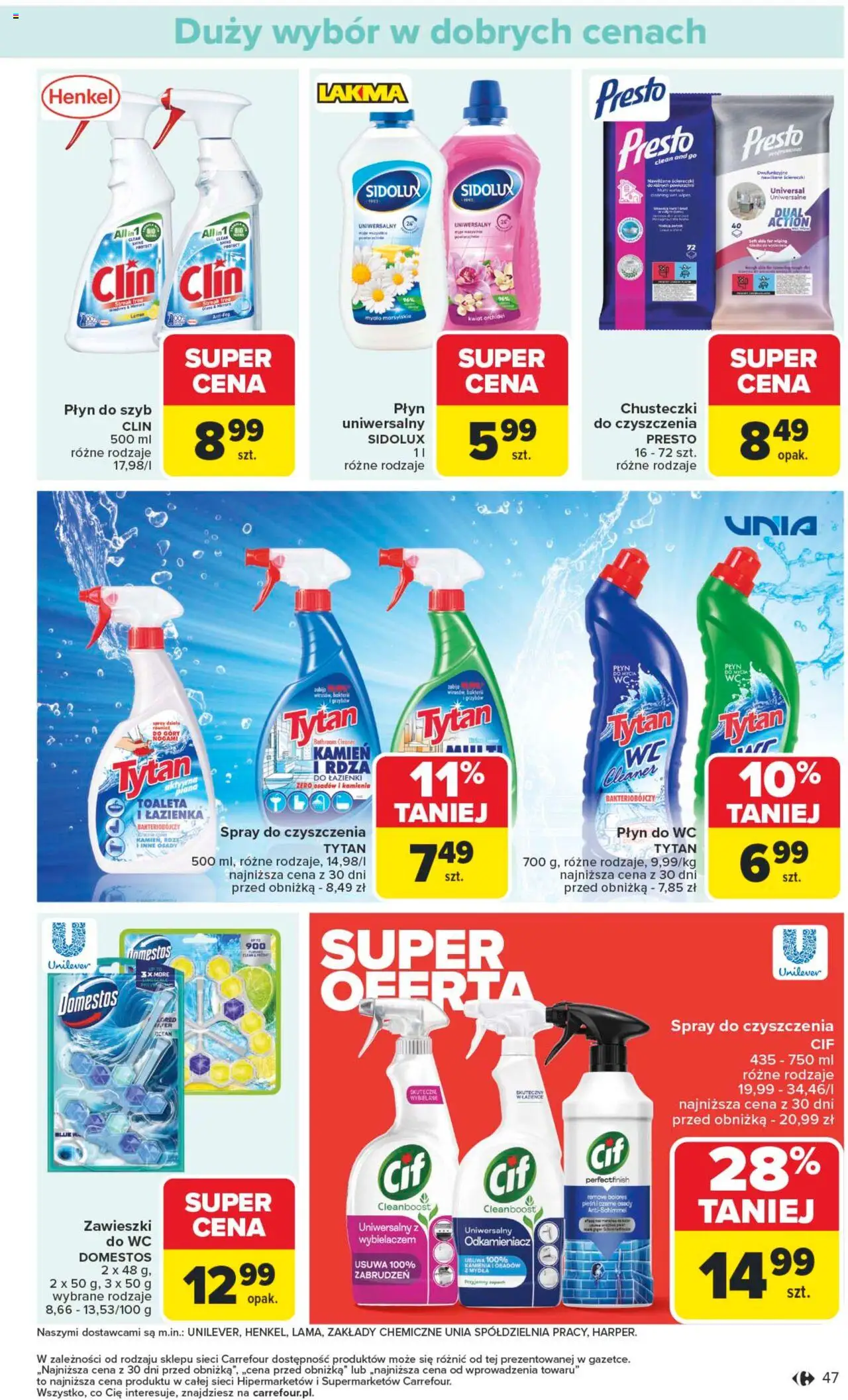 Carrefour Gazetka od 13.10.2025 | Strona: 47 | Produkty: Cleaner, Toaleta, Zapach, Mydło