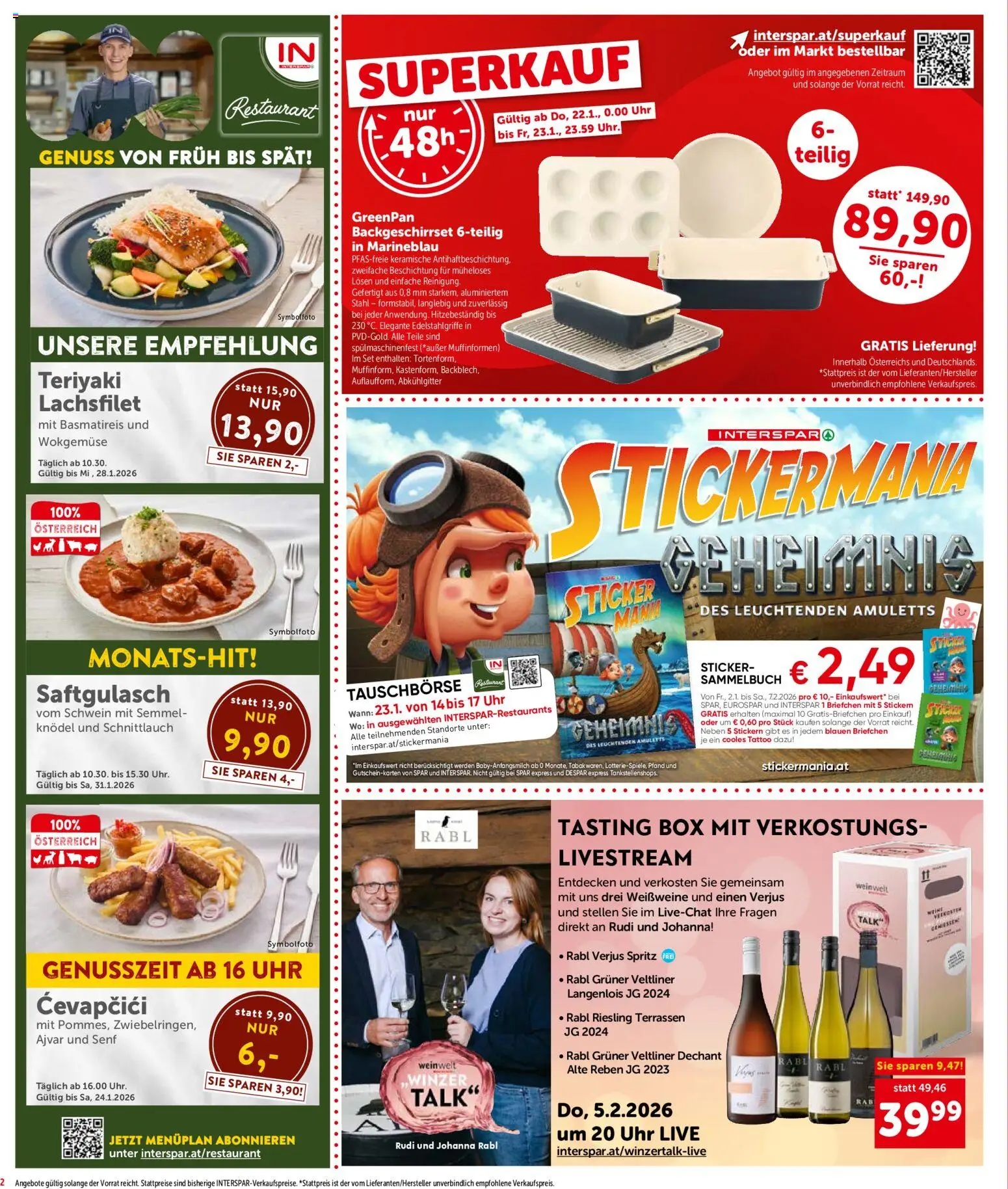 Interspar Flugblatt - Kärnten gültig ab 22.01.2026 | Seite: 2 | Produkte: Uhr, Box