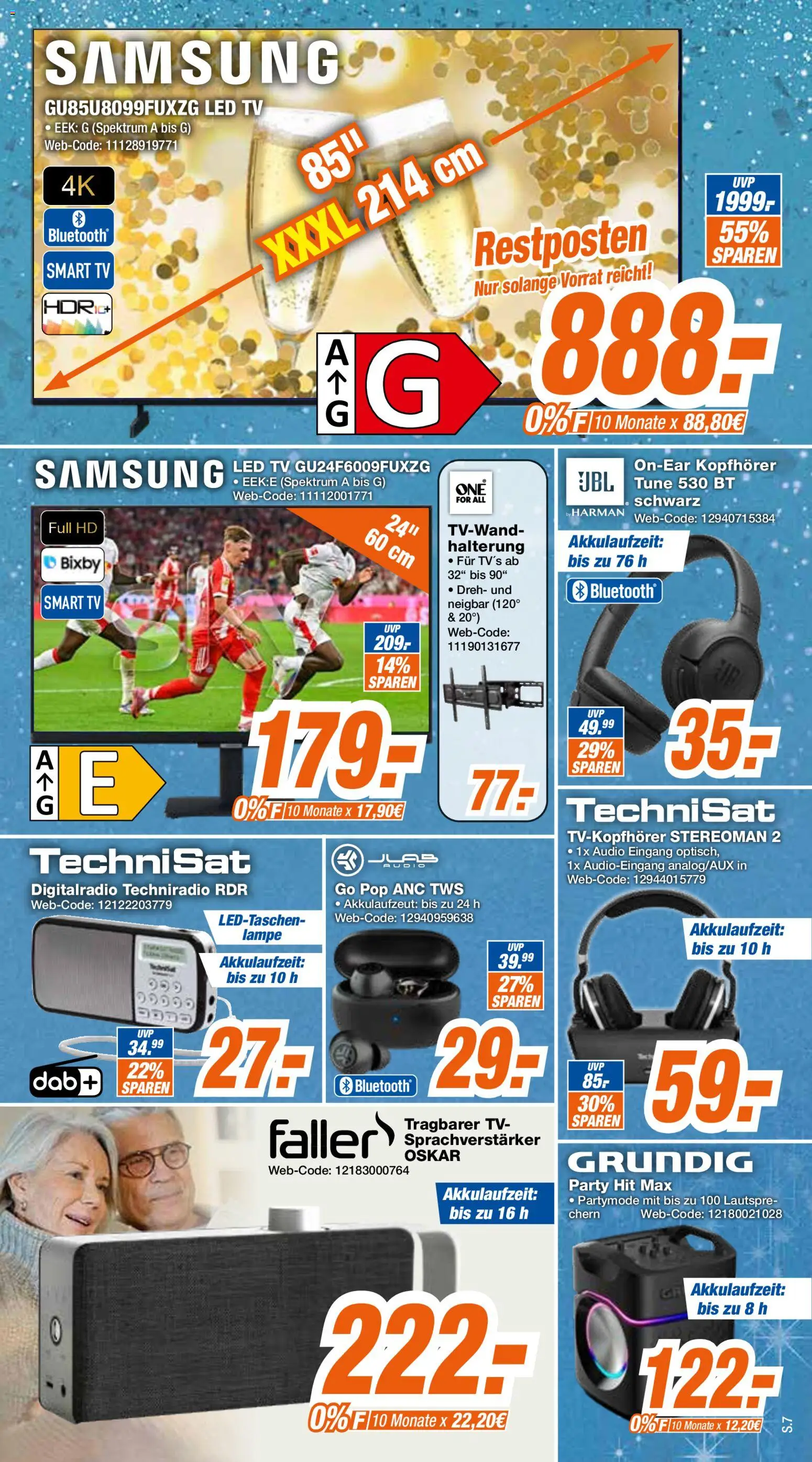 Expert Prospekt – gültig ab 18.04.2026 | Seite: 7 | Produkte: Lampe, Samsung, Smart TV, TV