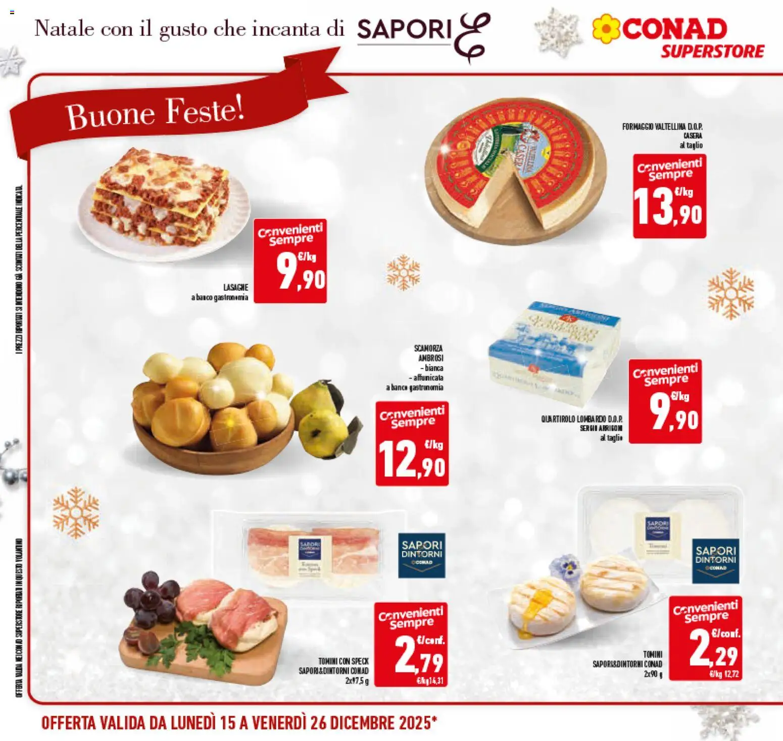 Volantino Conad del 15.12.2025 | Pagina: 20 | Prodotti: Speck, Formaggio
