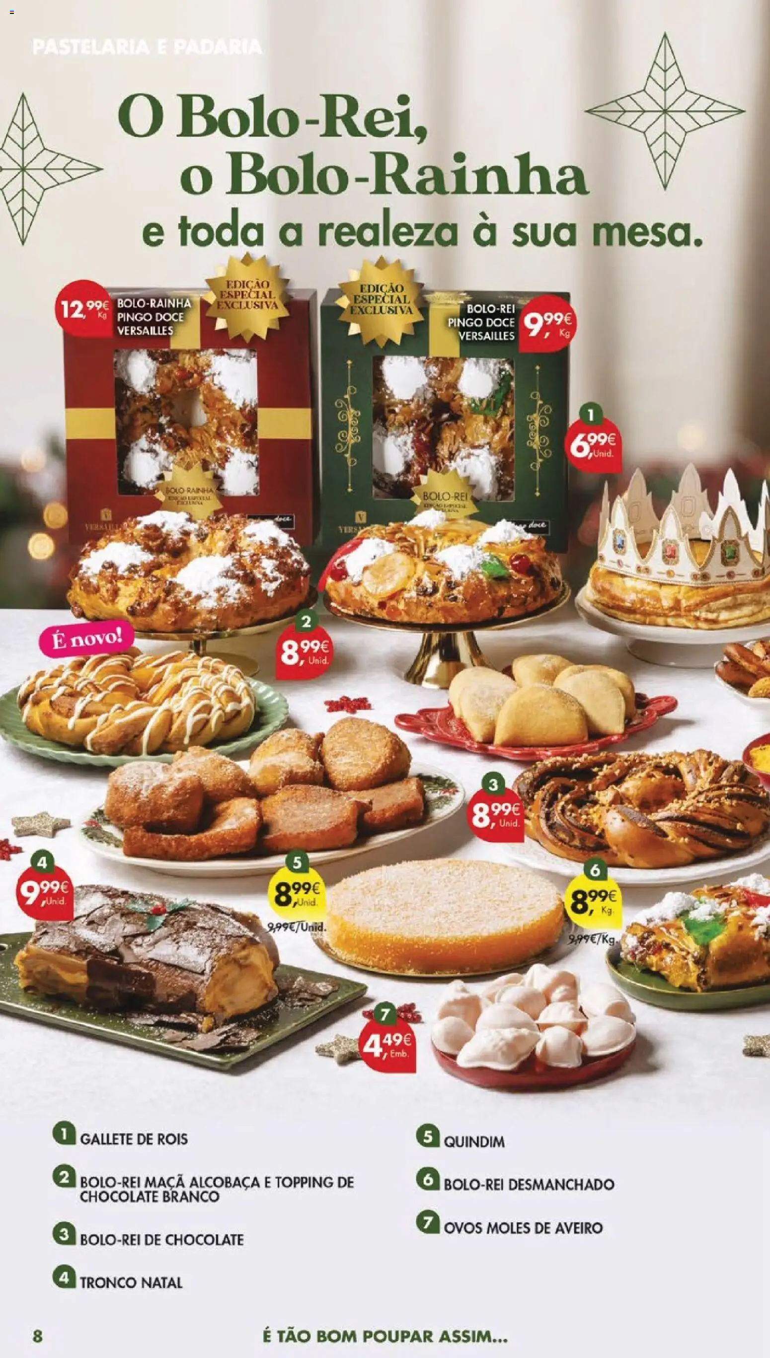 Pingo Doce folheto │ válido de 09.12.2025 | Página: 8 | Produtos: Padaria, Bolo, Ovos, Chocolate