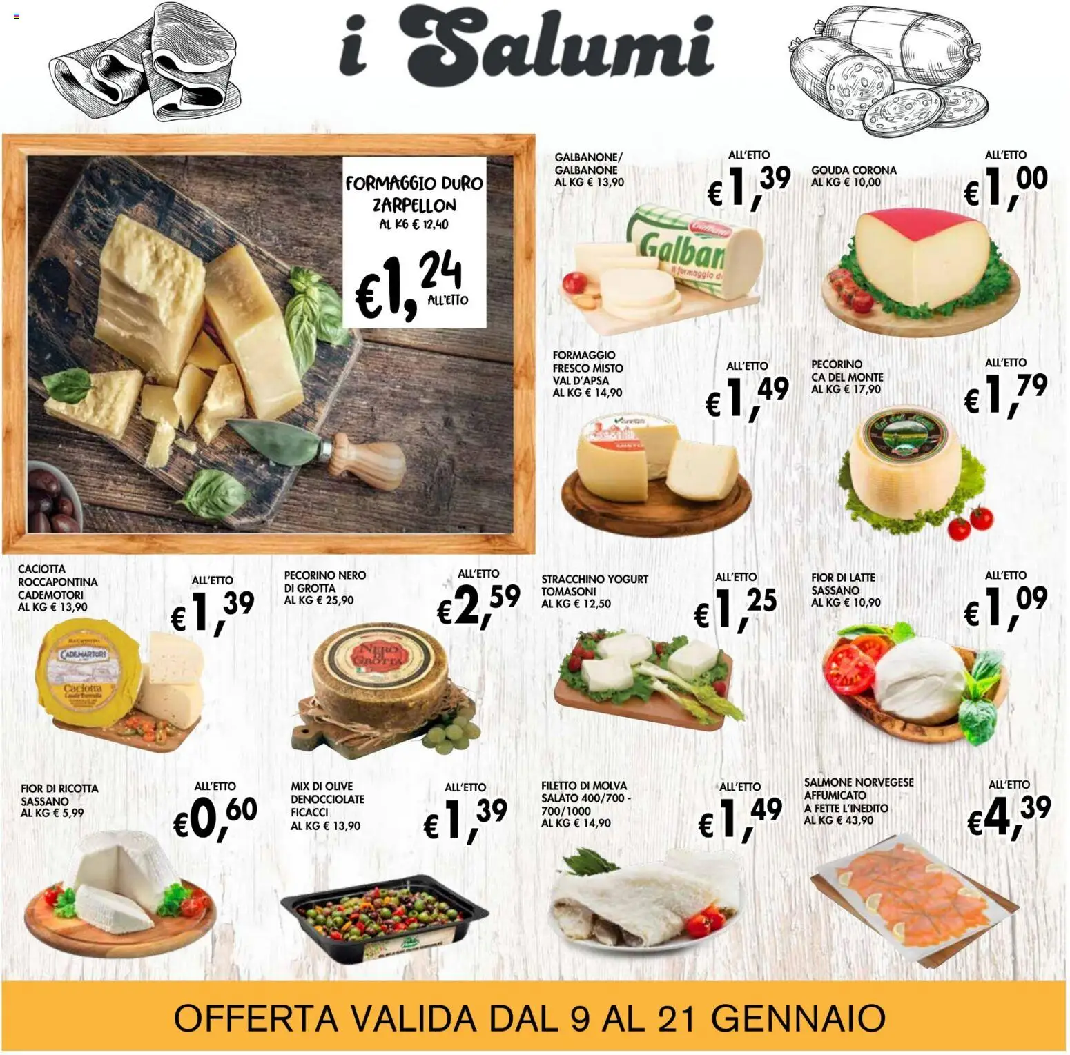 Volantino Coal del 09.01.2026 | Pagina: 7 | Prodotti: Yogurt, Latte, Stracchino, Ricotta