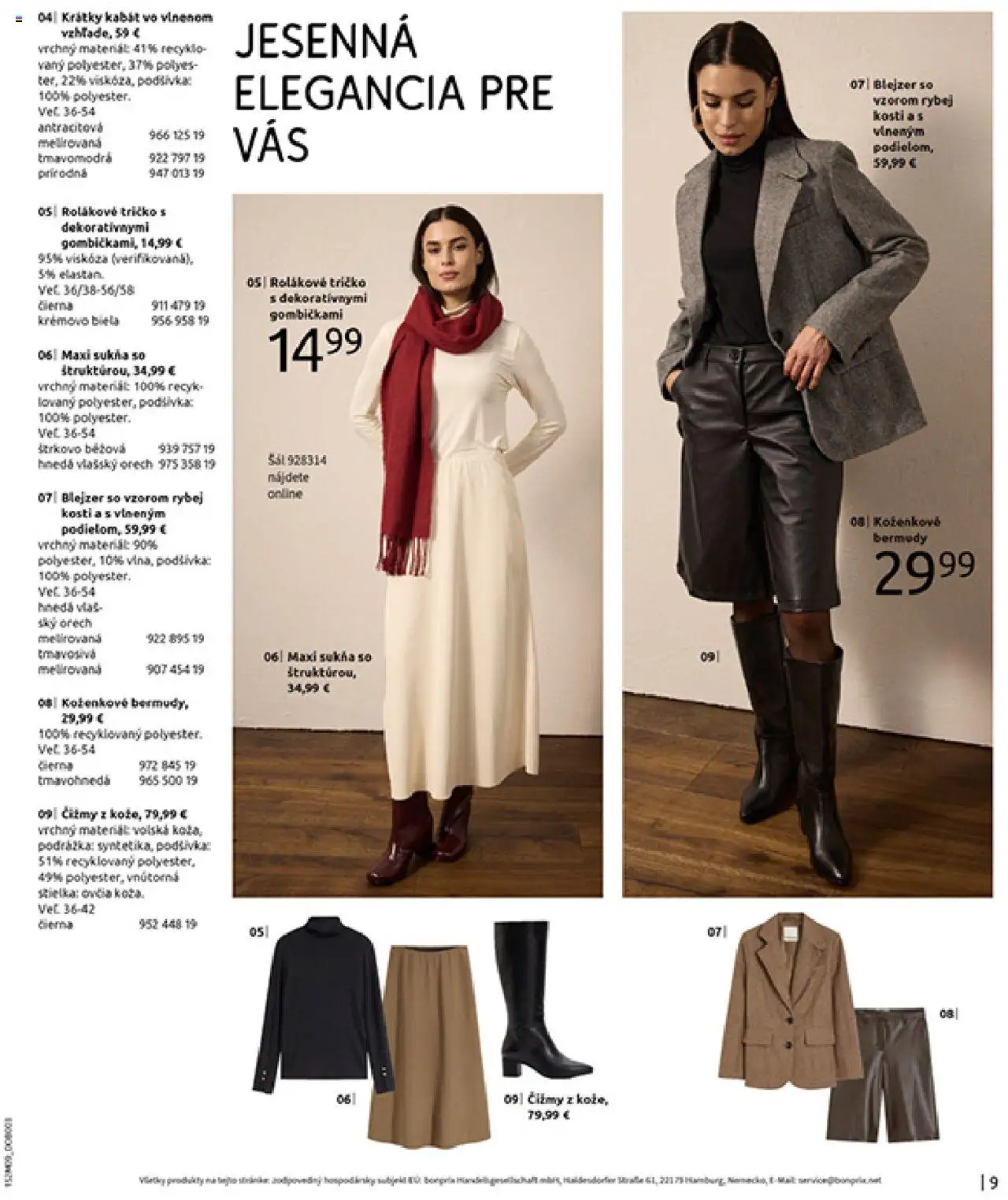 Nové Bonprix akcie – leták je platný od 14.10.2025 | Strana: 11 | Produkty: Tričko, Kabát, Čižmy