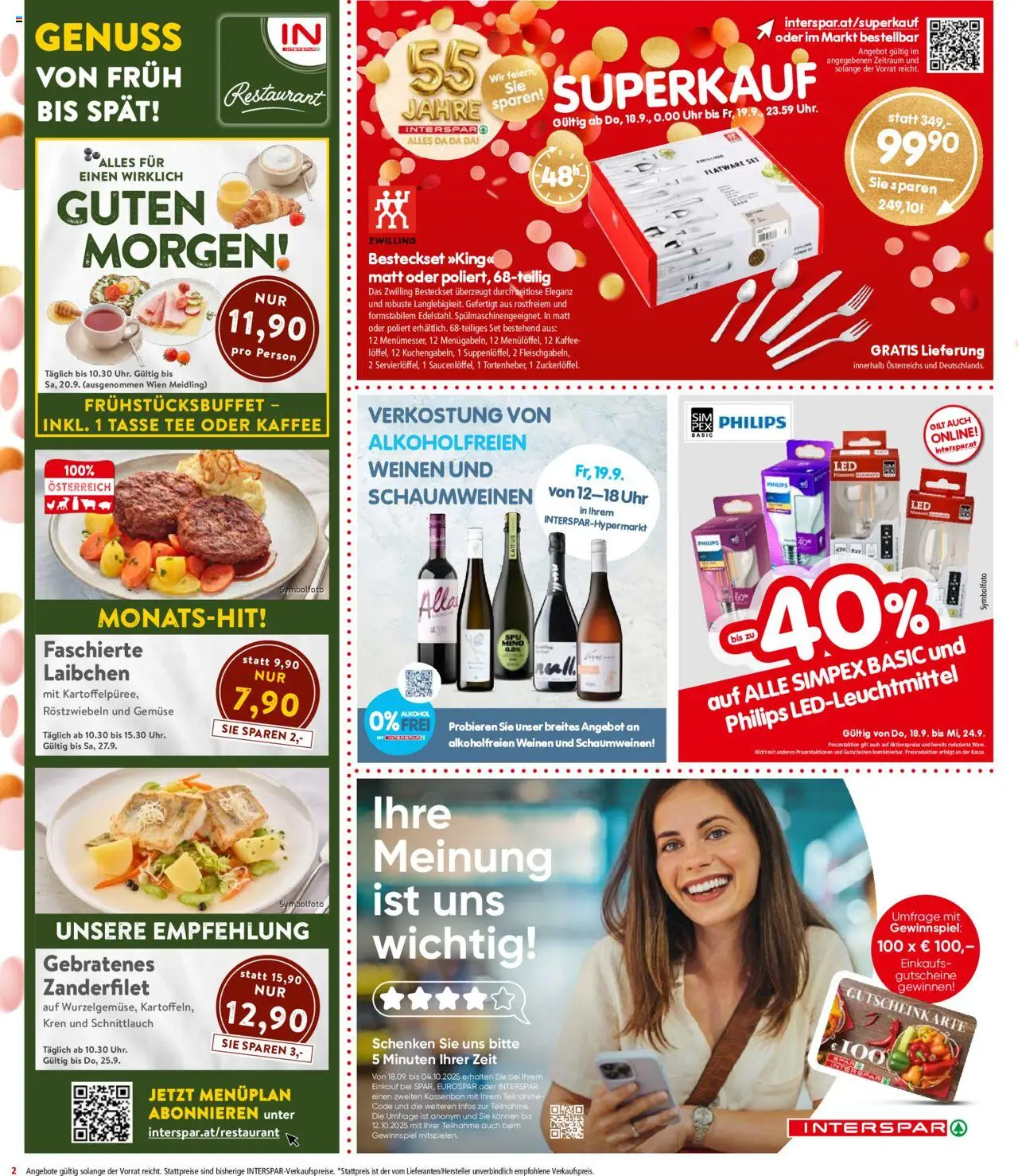 Interspar Flugblatt - Kaernten gültig ab 18.09.2025 | Seite: 2 | Produkte: Gemüse, Uhr, Kaffee, Tee