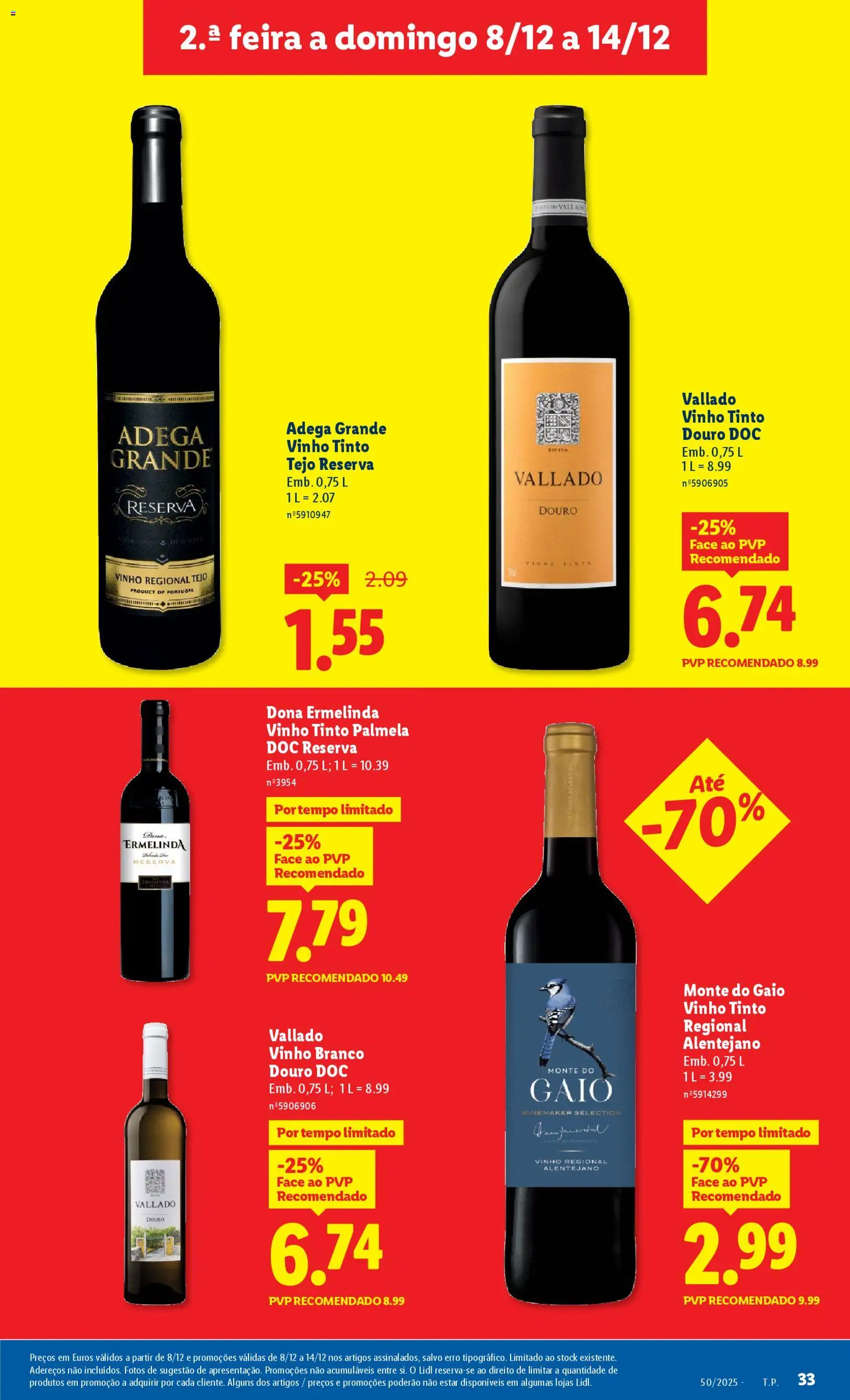 Lidl folheto │ válido de 08.12.2025 | Página: 33 | Produtos: Vinho, Vinho tinto