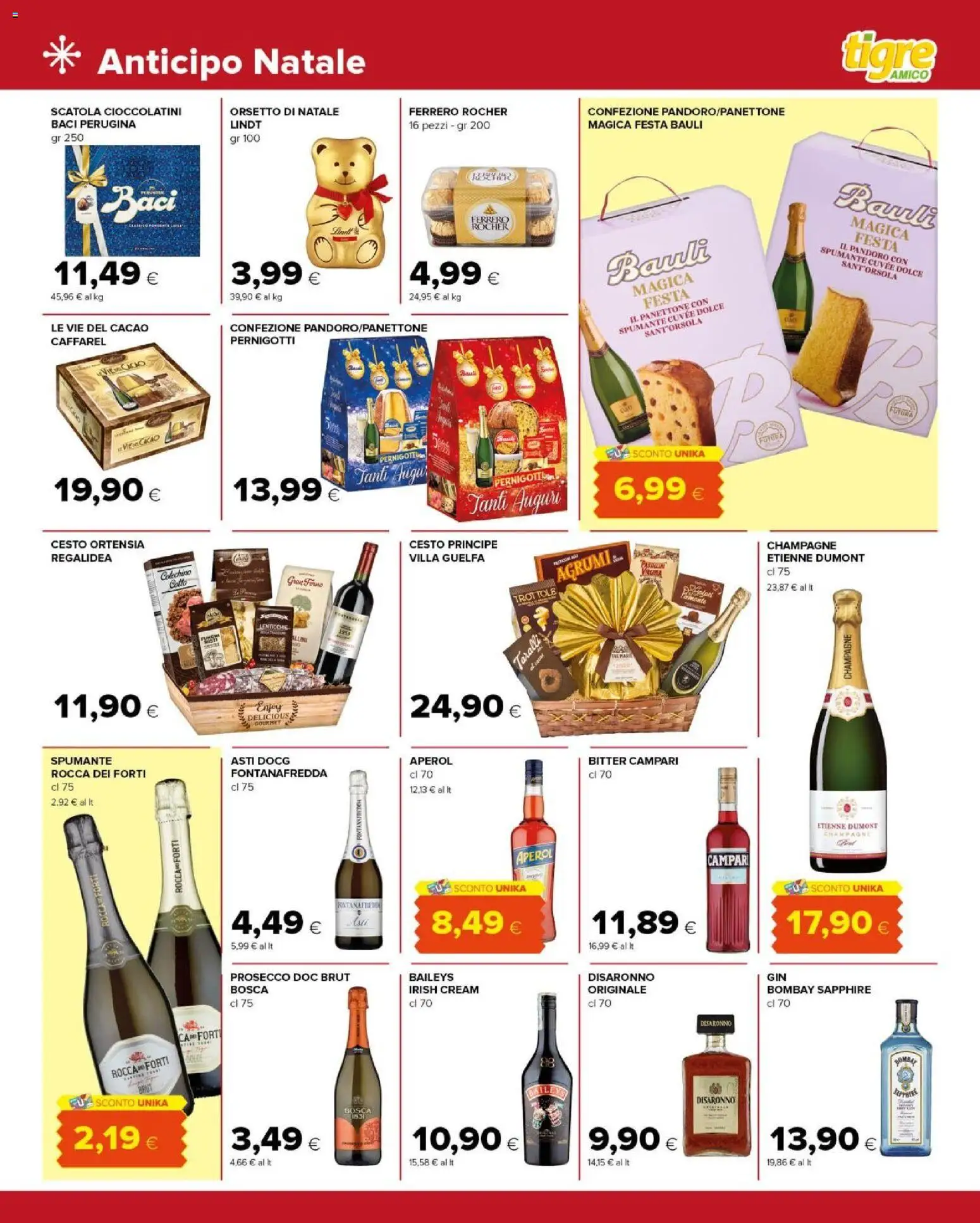 Volantino Tigre del 30.11.2025 | Pagina: 11 | Prodotti: Lenticchie, Pandoro, Champagne, Taralli