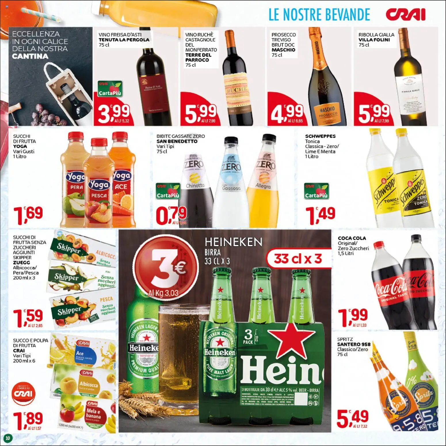 Volantino CRAI del 30.04.2026 | Pagina: 10 | Prodotti: Calice, Prosecco, Frutta, Lime