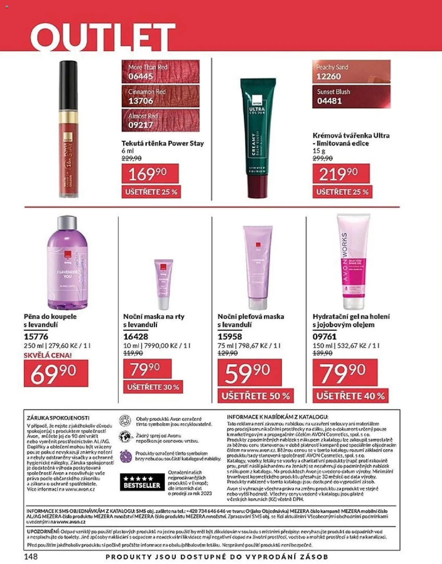 Avon katalog 2/2026 od 01.02.2026 | Strana: 148 | Produkty: Pleťová maska, Pěna do koupele, Gel na holení, Tvářenka