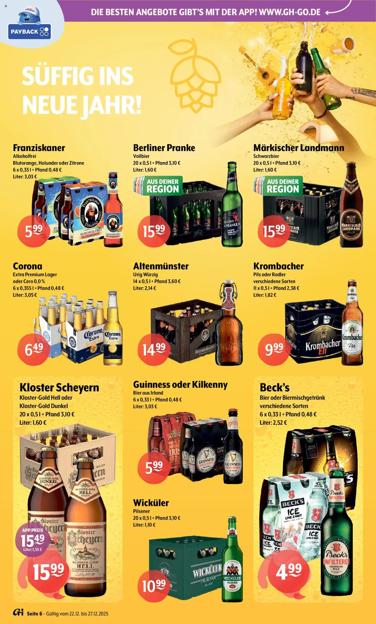 Getränke Hoffmann Prospekt 	 – gültig ab 22.12.2025 | Seite: 6