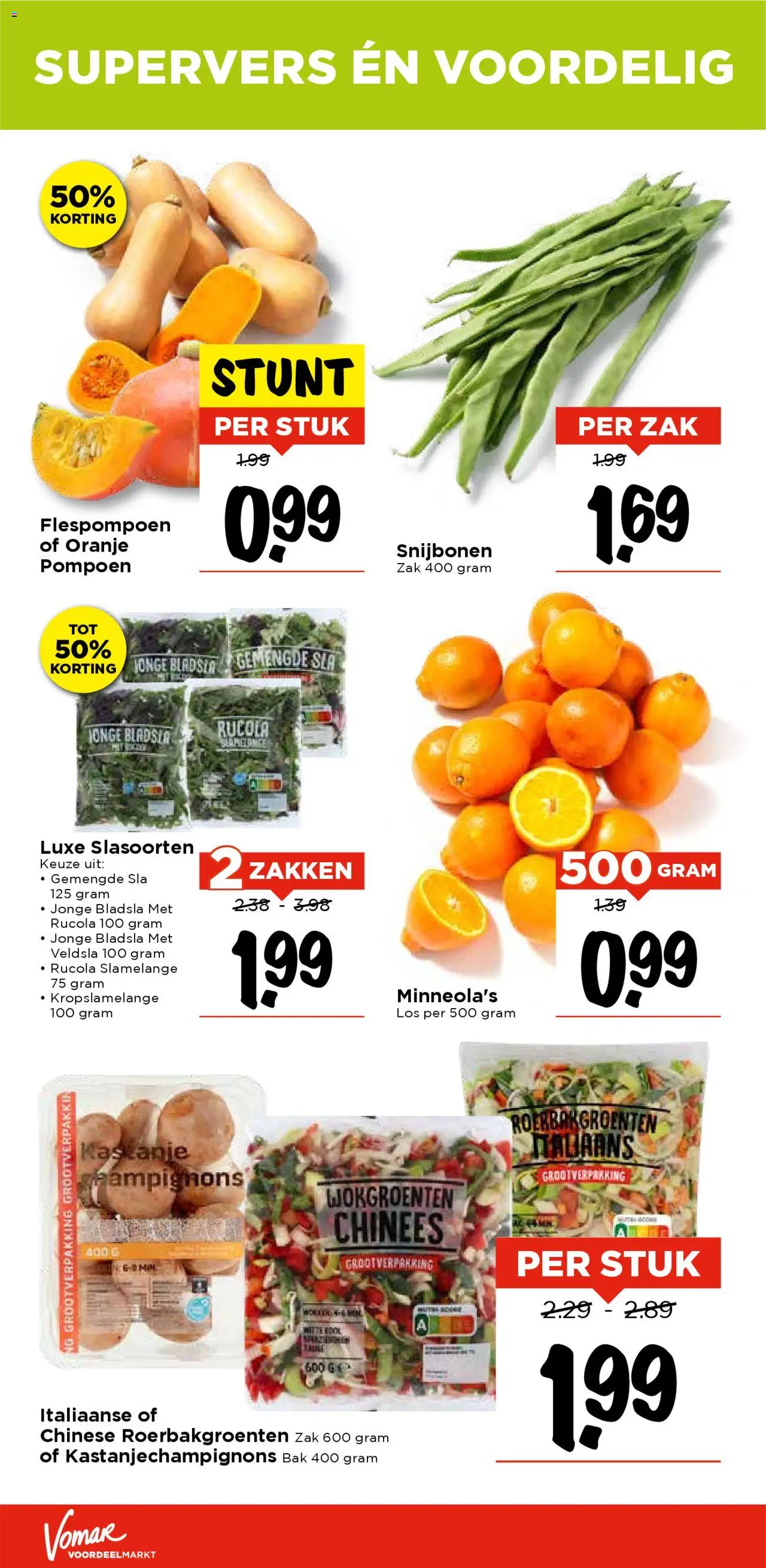 {H1} | Pagina: 10 | Producten: Pompoen, Sla, Rucola, Zak