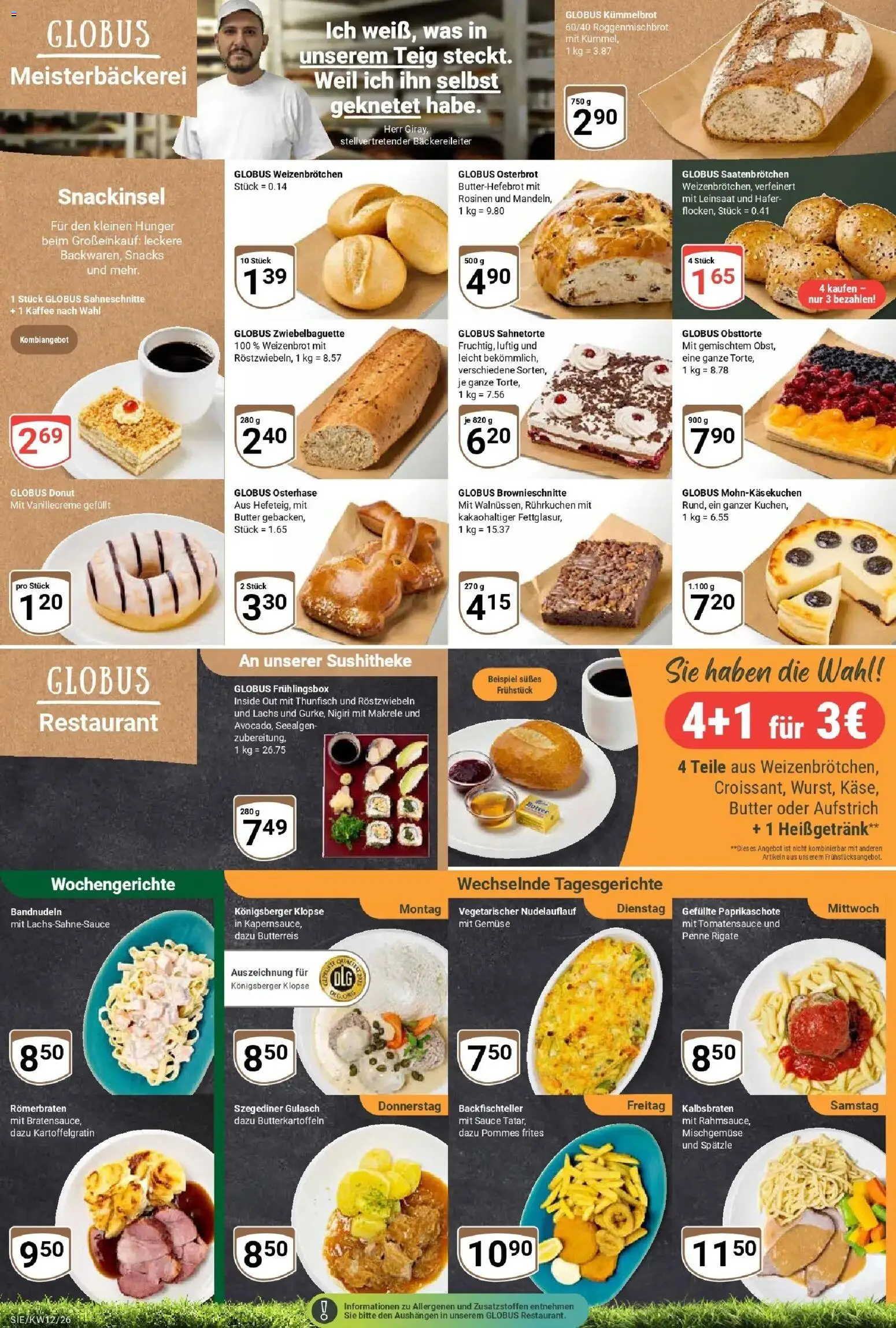 Globus prospekt Siegen	 – gültig ab 15.03.2026 | Seite: 12 | Produkte: Kaffee, Pommes, Lachs, Gemüse