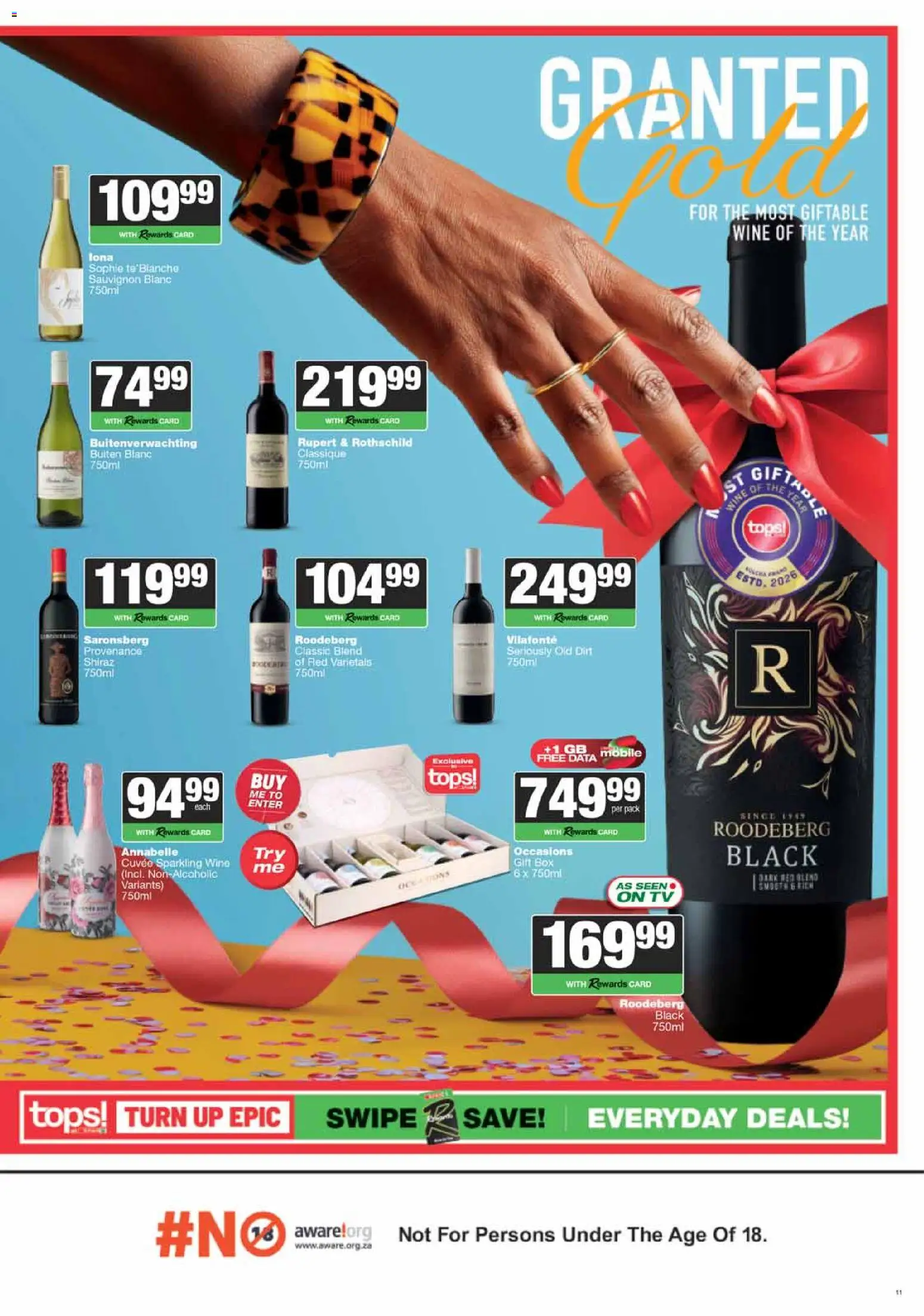 New Tops at Spar catalogue – valid from 23.03.2026 | Page: 11 | Products: Data, TV, Box, Wine