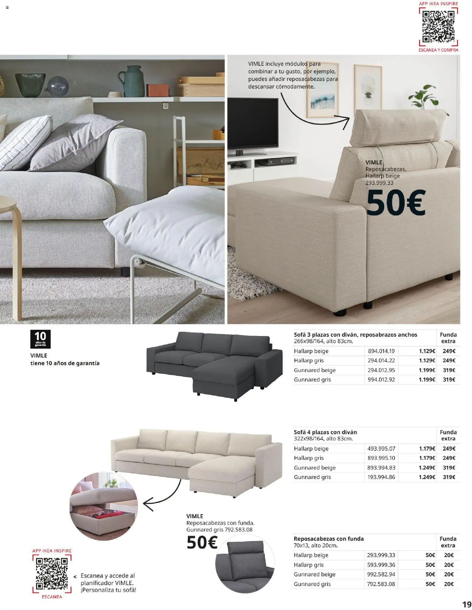 Catálogo IKEA Sofás │ válido desde el 02.12.2025 | Página: 19 | Productos: Funda, Sofá
