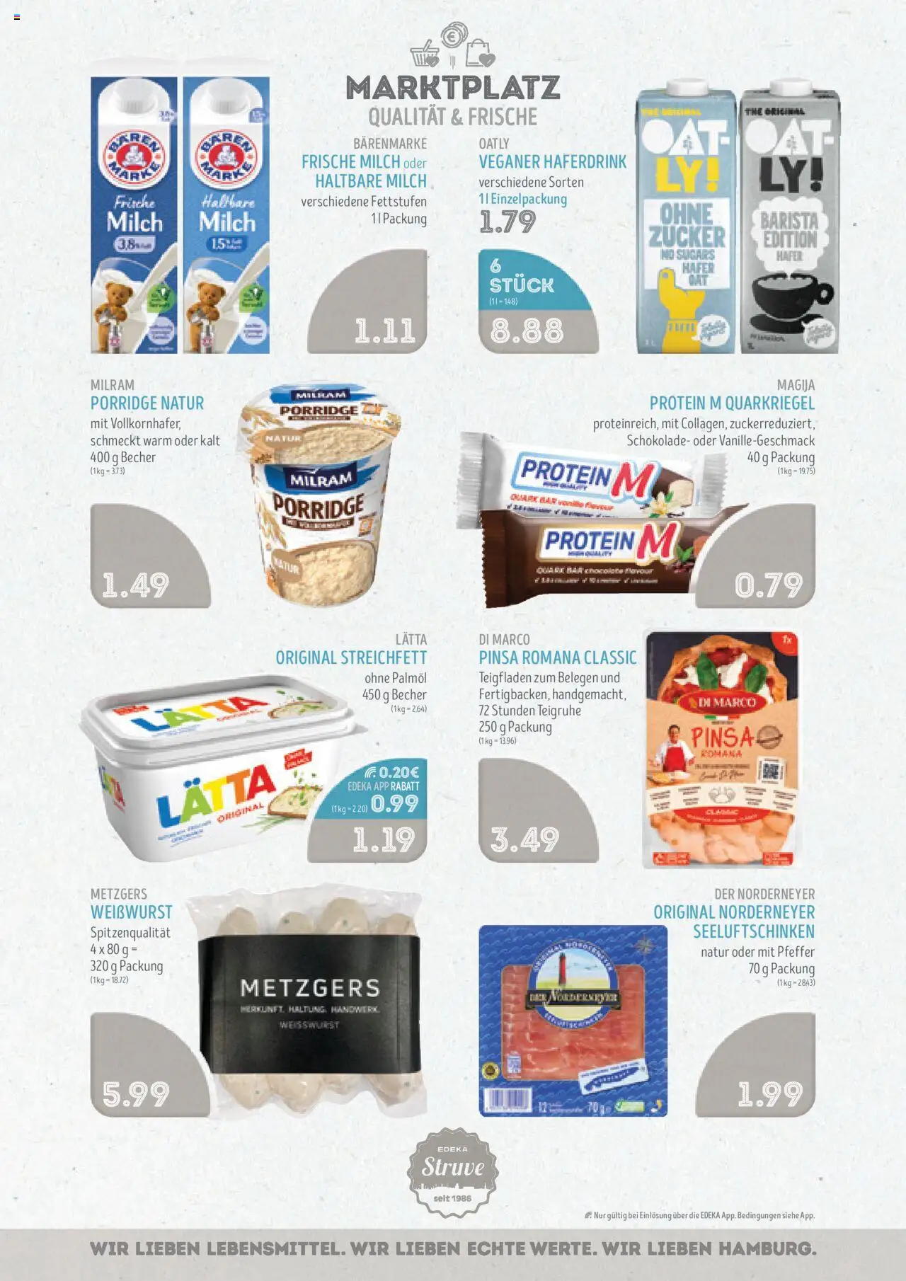 Edeka Struve Prospekt 	 – gültig ab 13.10.2025 | Seite: 7 | Produkte: Milch, Haltbare milch, Haferdrink, Oatly