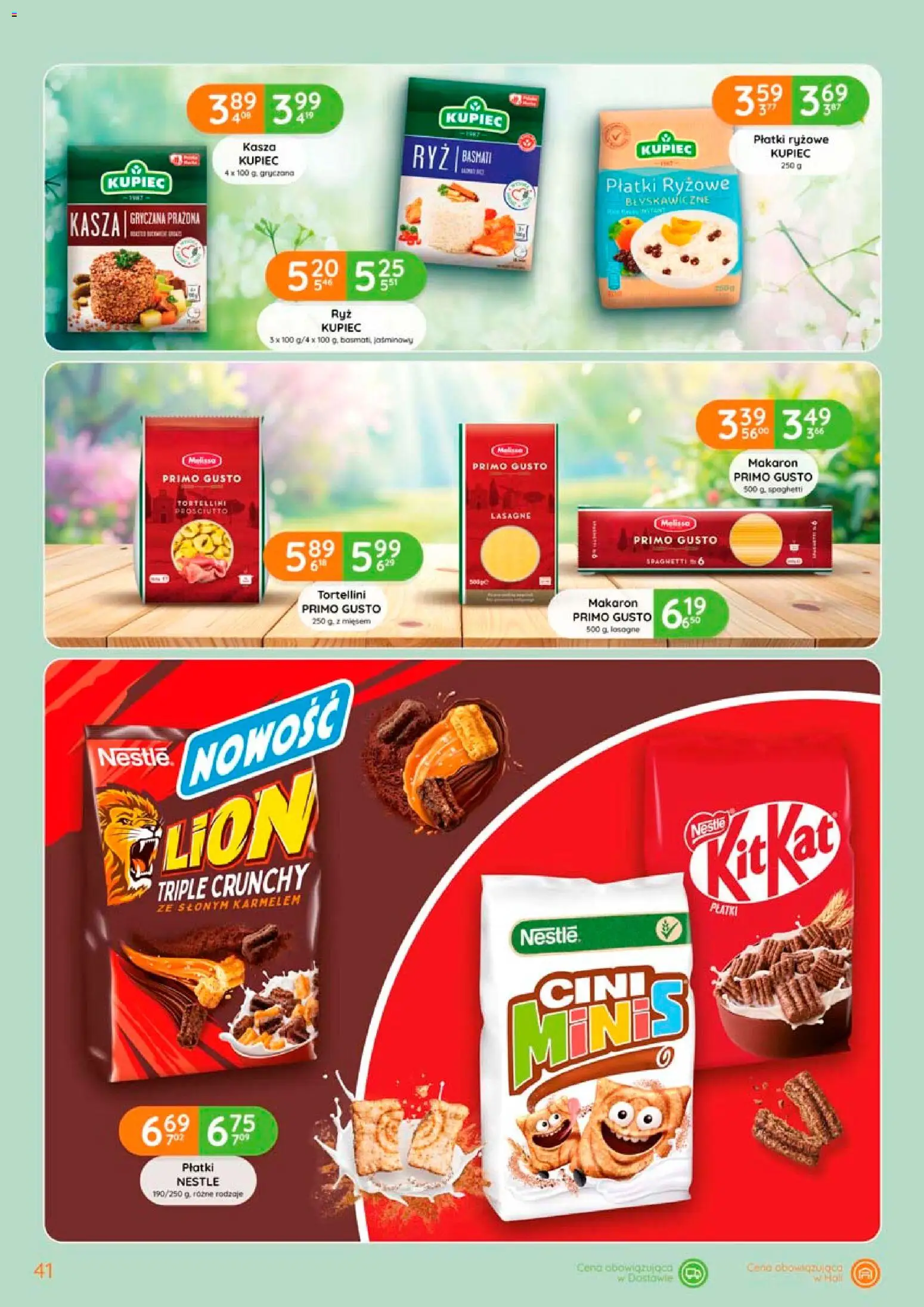 Eurocash gazetka od 02.04.2026 | Strona: 41 | Produkty: Tortellini prosciutto, Lasagne, Ryż basmati, Makaron