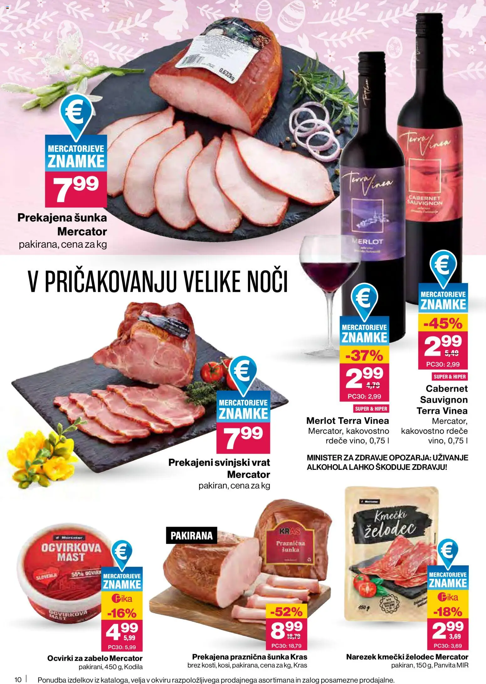 Novi Mercator katalog ponudbe – veljaven od 12.03.2026 | Stran: 10 | Izdelki: Narezek, Ocvirki, Sunka