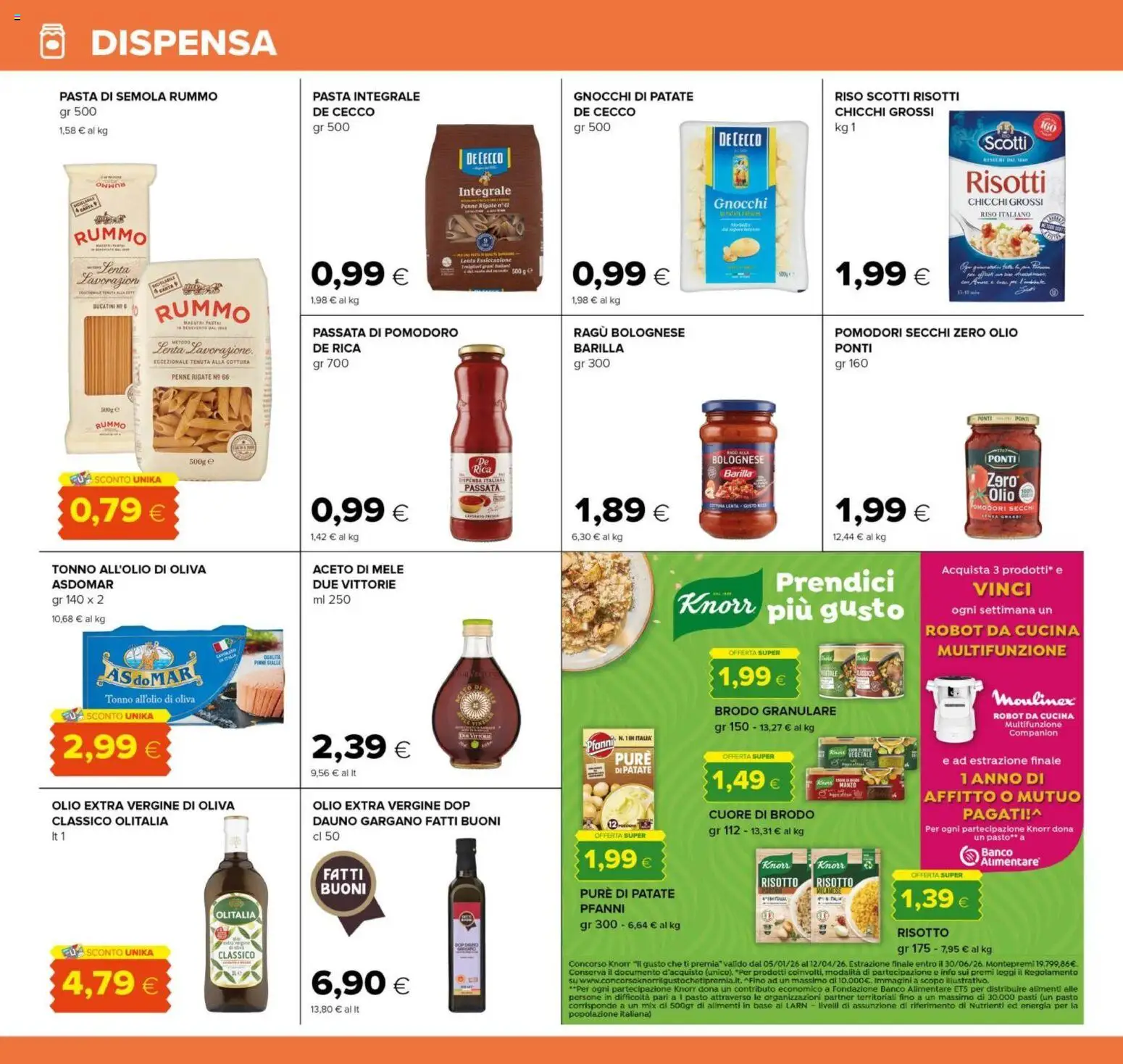 Volantino Oasi del 29.01.2026 | Pagina: 12 | Prodotti: Mele, Pomodori, Pasta, Pomodori secchi