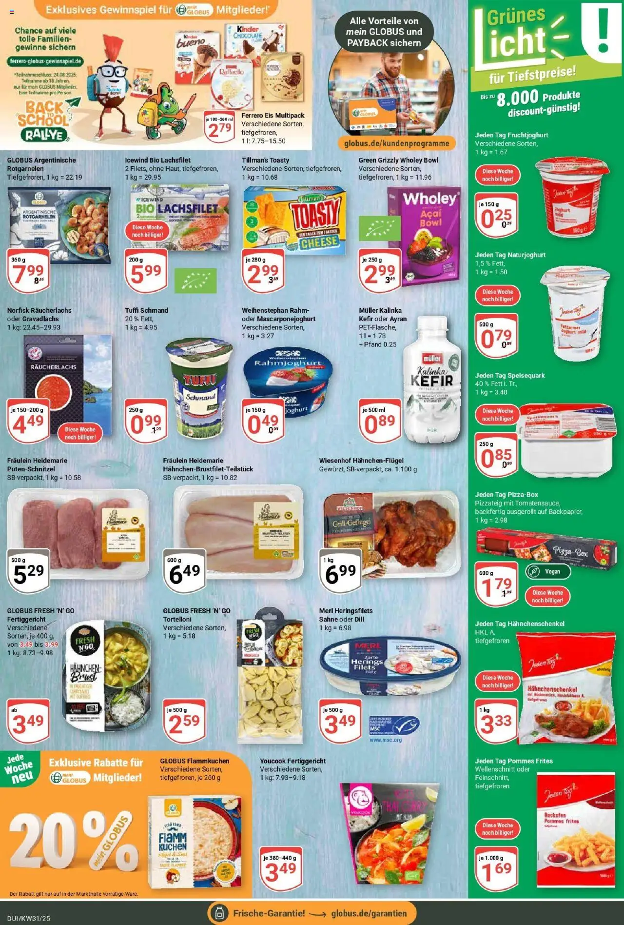 Globus prospekt Duisburg	 - gültig ab dem 28.07.2025 | Seite: 9 | Produkte: Youcook, Joghurt, Backofen, Sahne