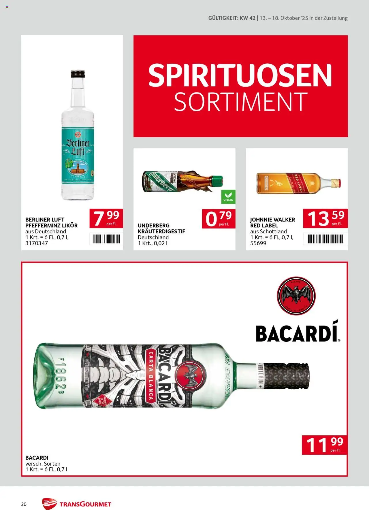 Transgourmet Zustellaktion gültig ab 13.10.2025 | Seite: 20