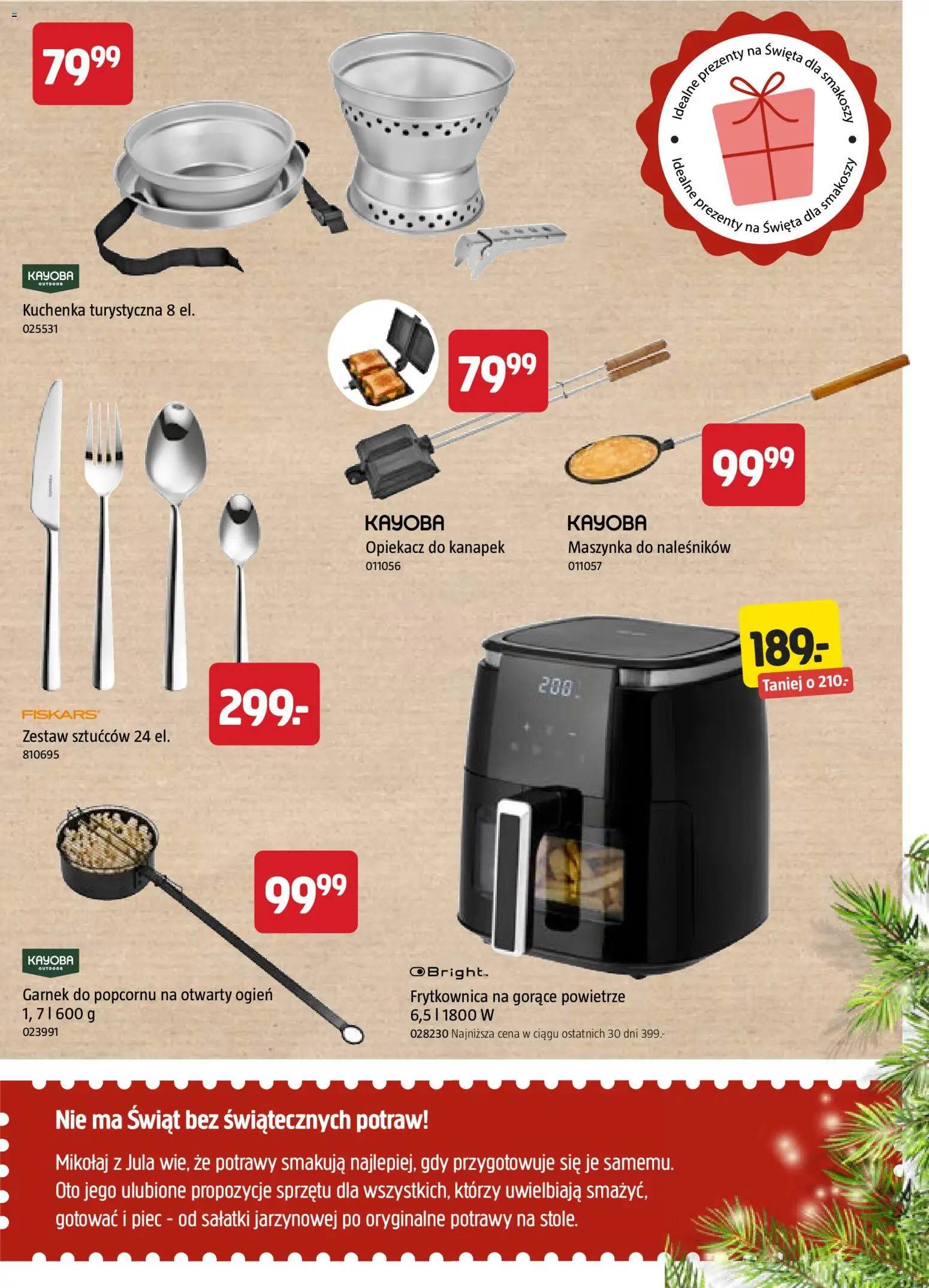Jula Gazetka - Świąteczny magazyn od 02.12.2025 | Strona: 13 | Produkty: Opiekacz, Frytkownica, Opiekacz do kanapek, Garnek